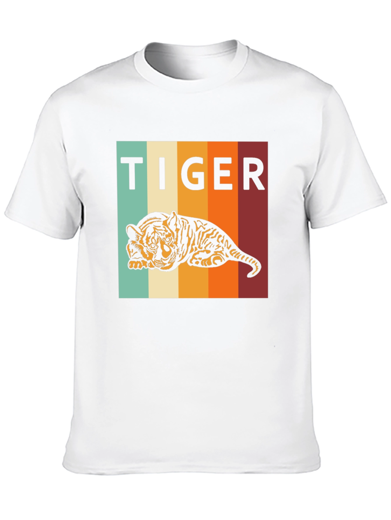 Black Retro Tiger Graphic Tee - Comfort Fit view 10