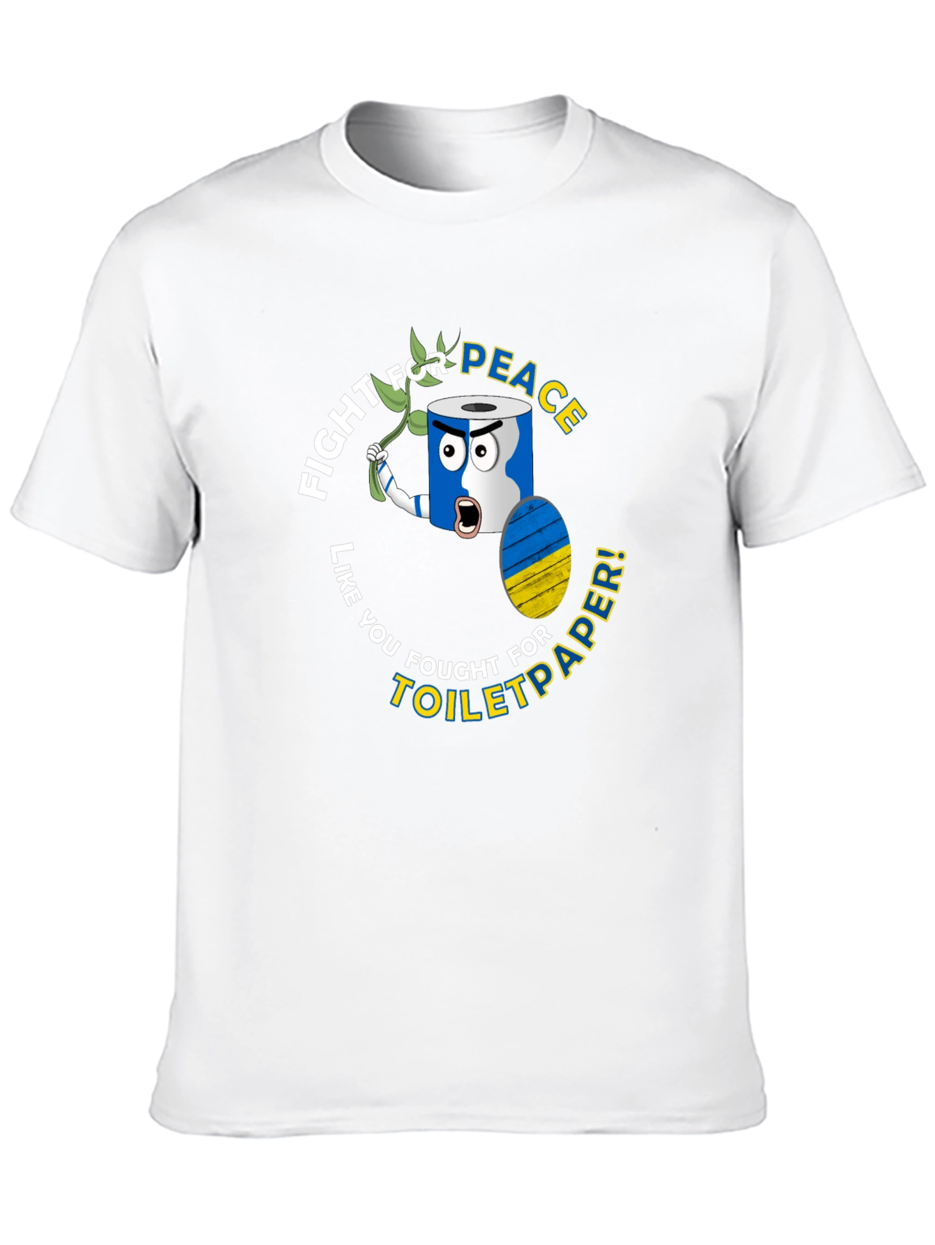 Black Fight for Peace Toilet Paper T-Shirt view 10