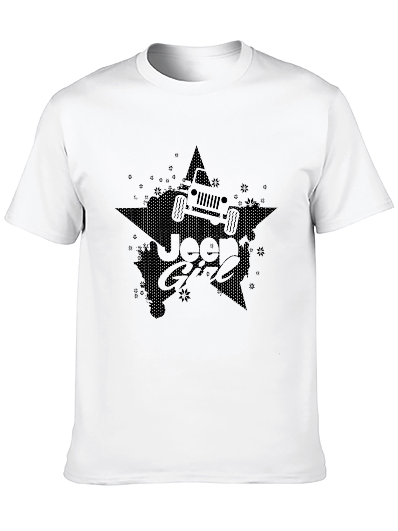 Black Jeep Girl Star Graphic Tee - Black view 10