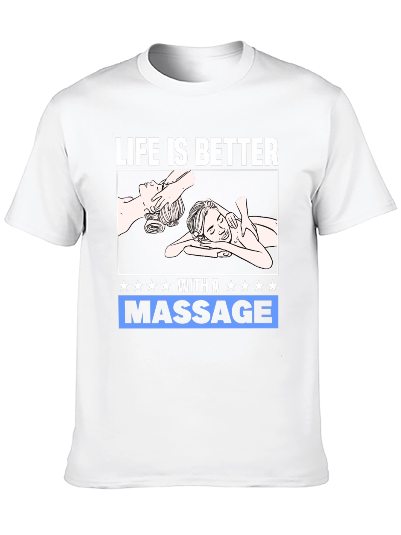 Black Relaxation Massage T-Shirt view 10
