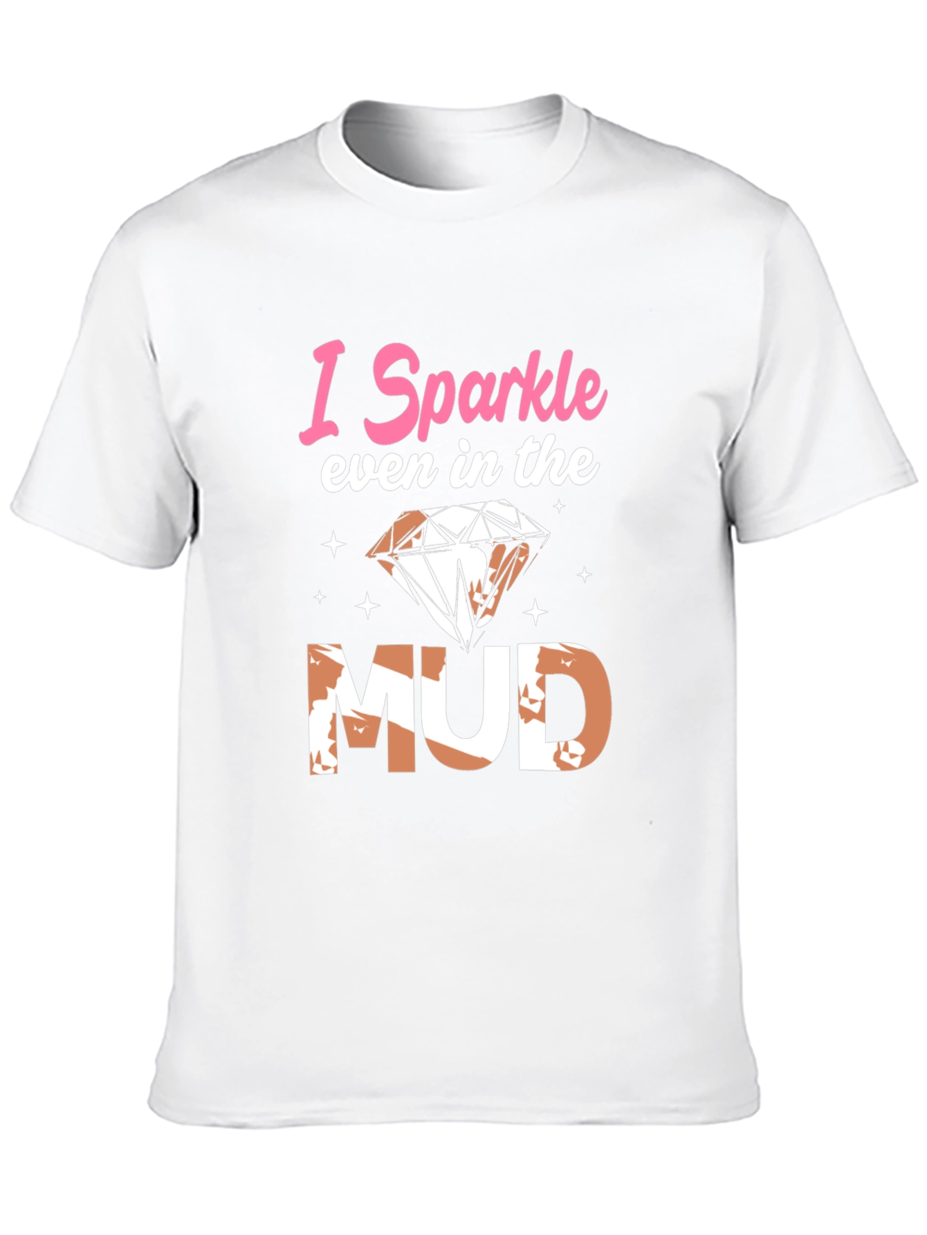 Black I Sparkle Even in the Mud Graphic Tee view 10