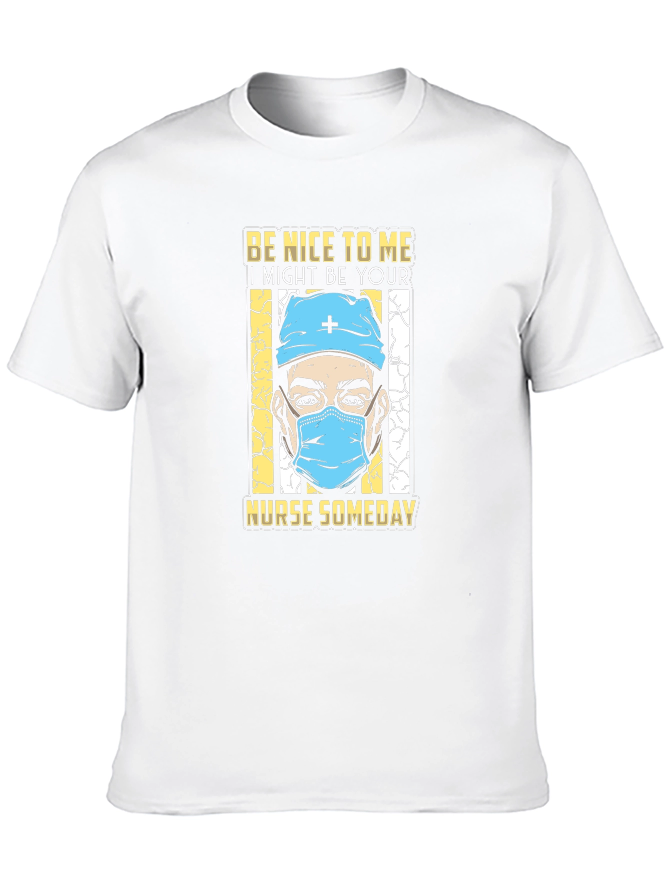 Black Be Nice To Me Nurse T-Shirt view 10