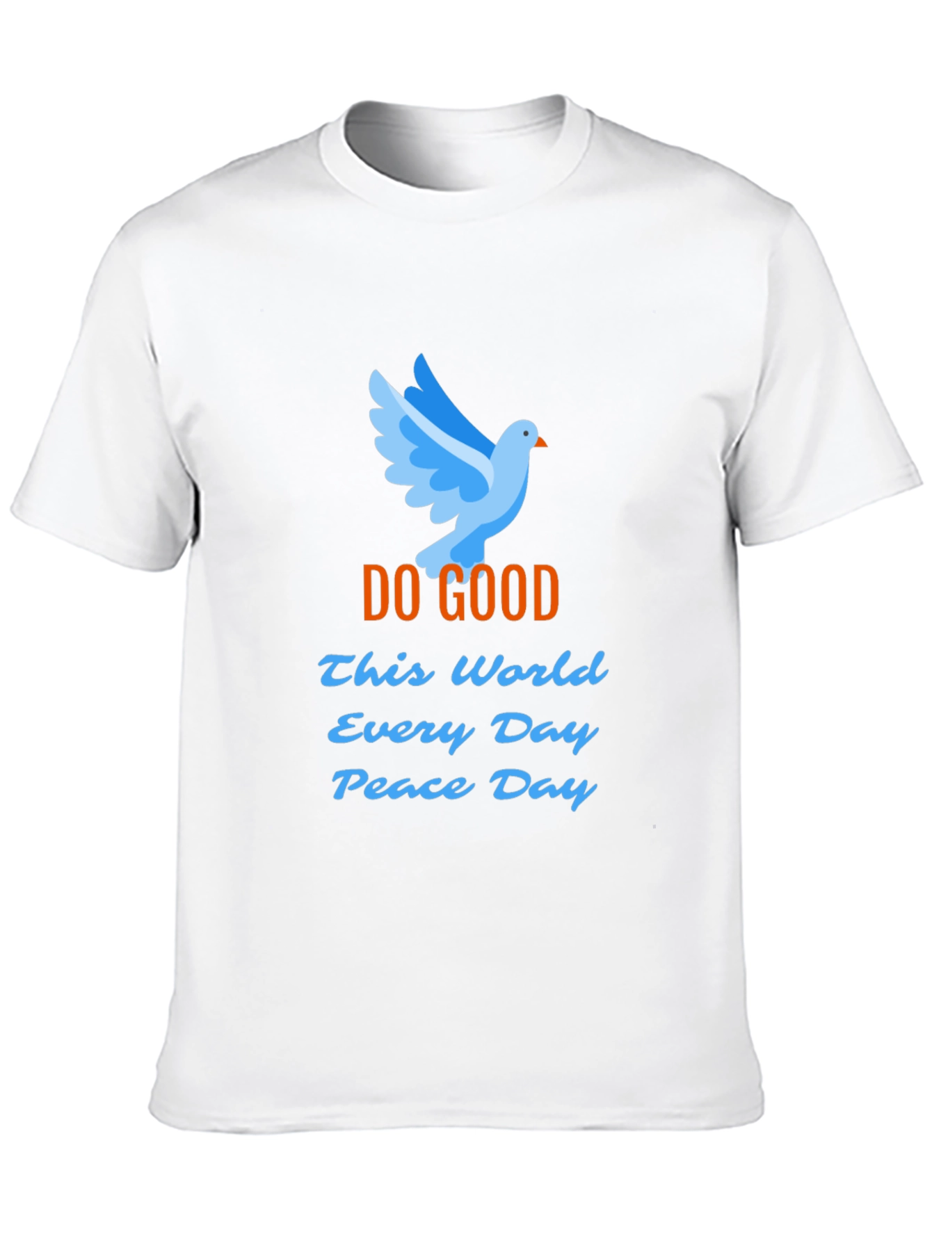 Black Peace Dove Graphic T-Shirt - Do Good Peace Day view 10