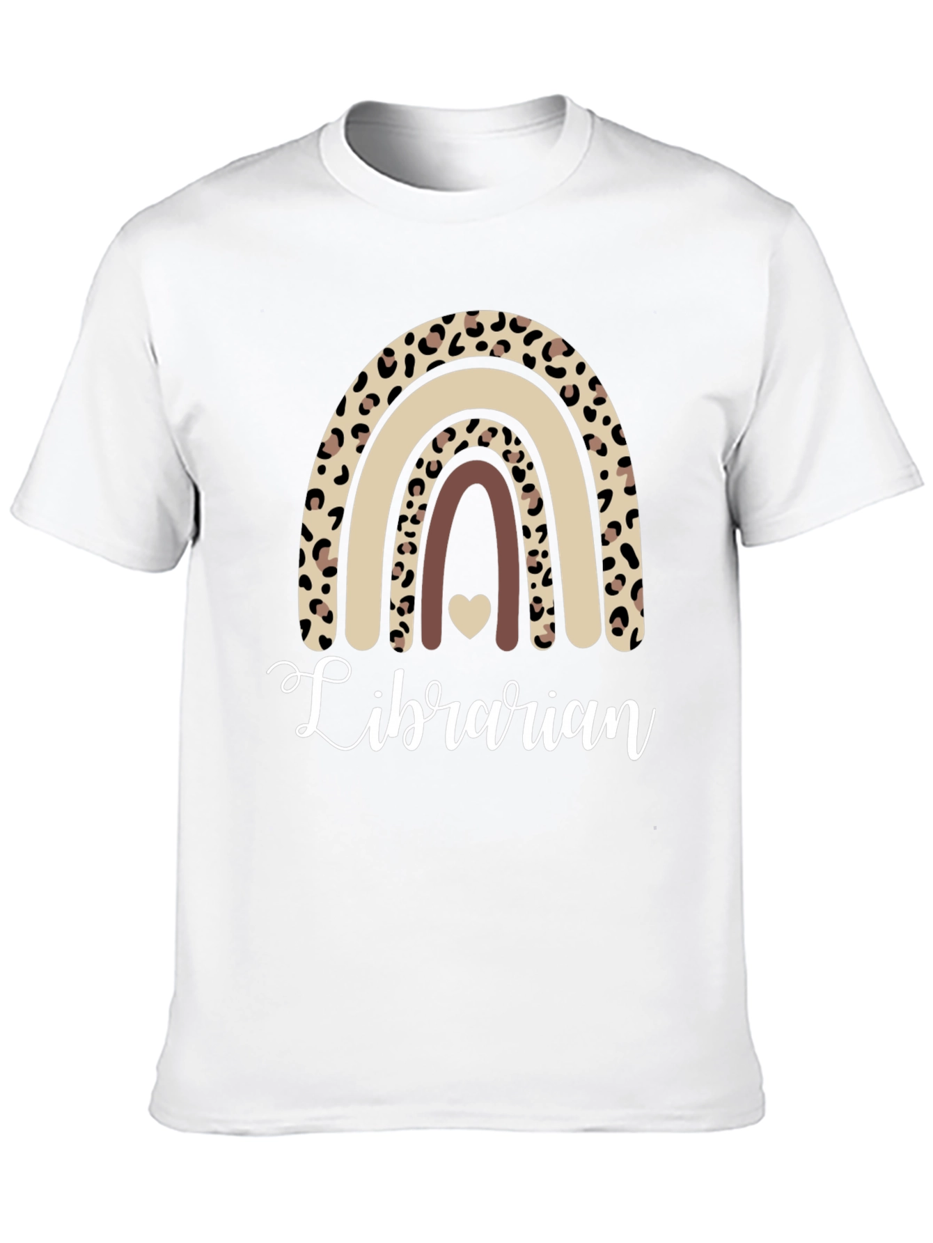 Black Librarian Leopard Rainbow T-Shirt view 10