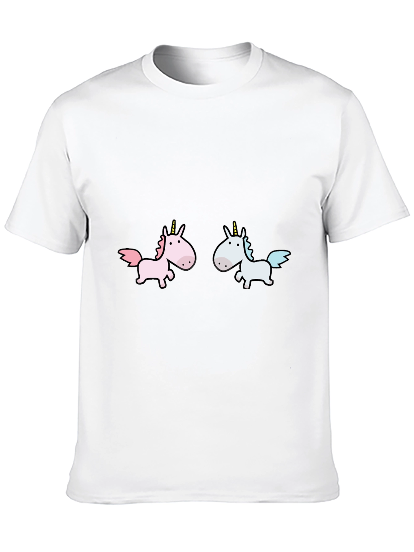 Black Unicorn T-Shirt: Whimsical Cartoon Design view 10