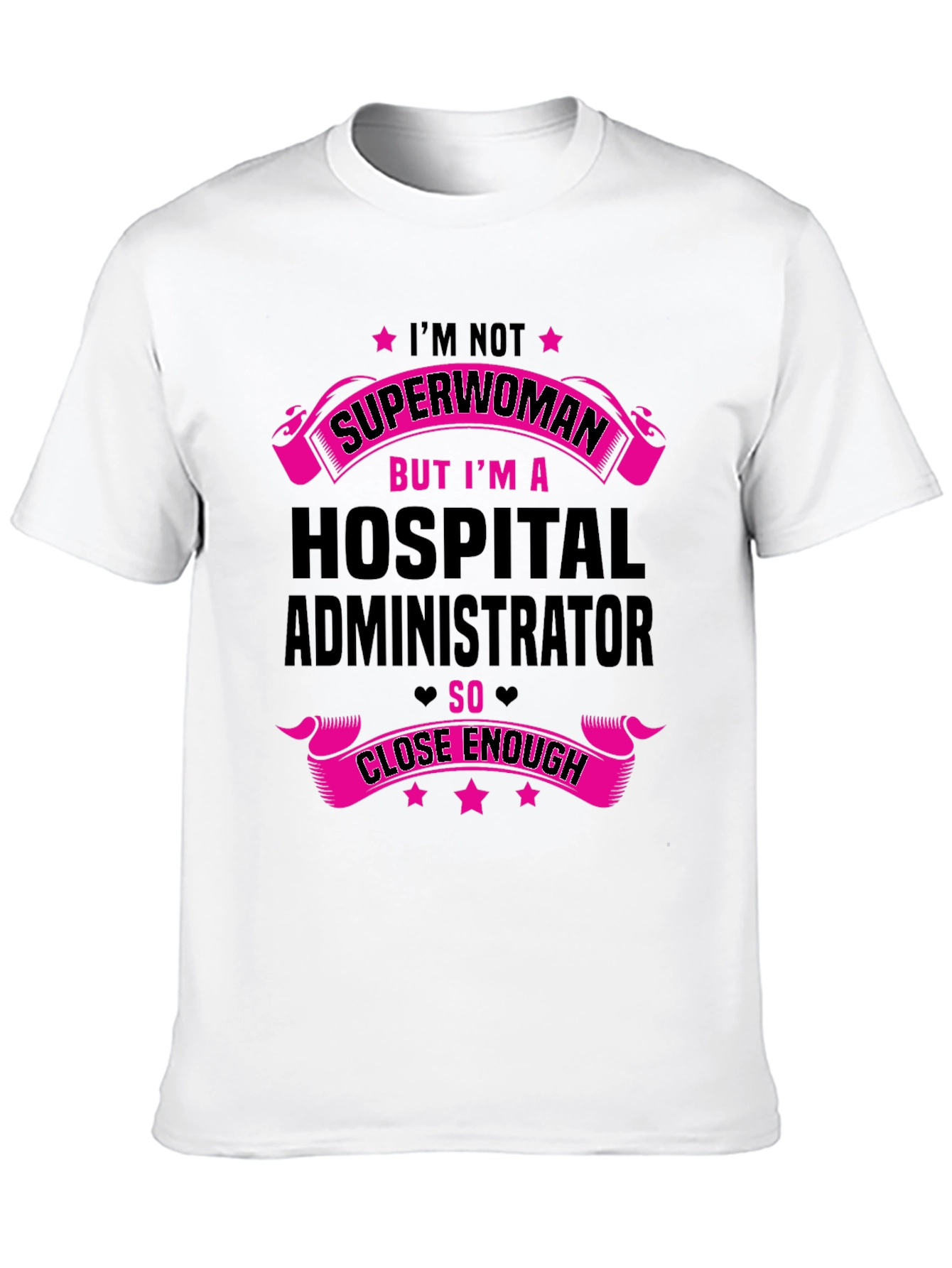 Black Hospital Administrator Superwoman T-Shirt view 10