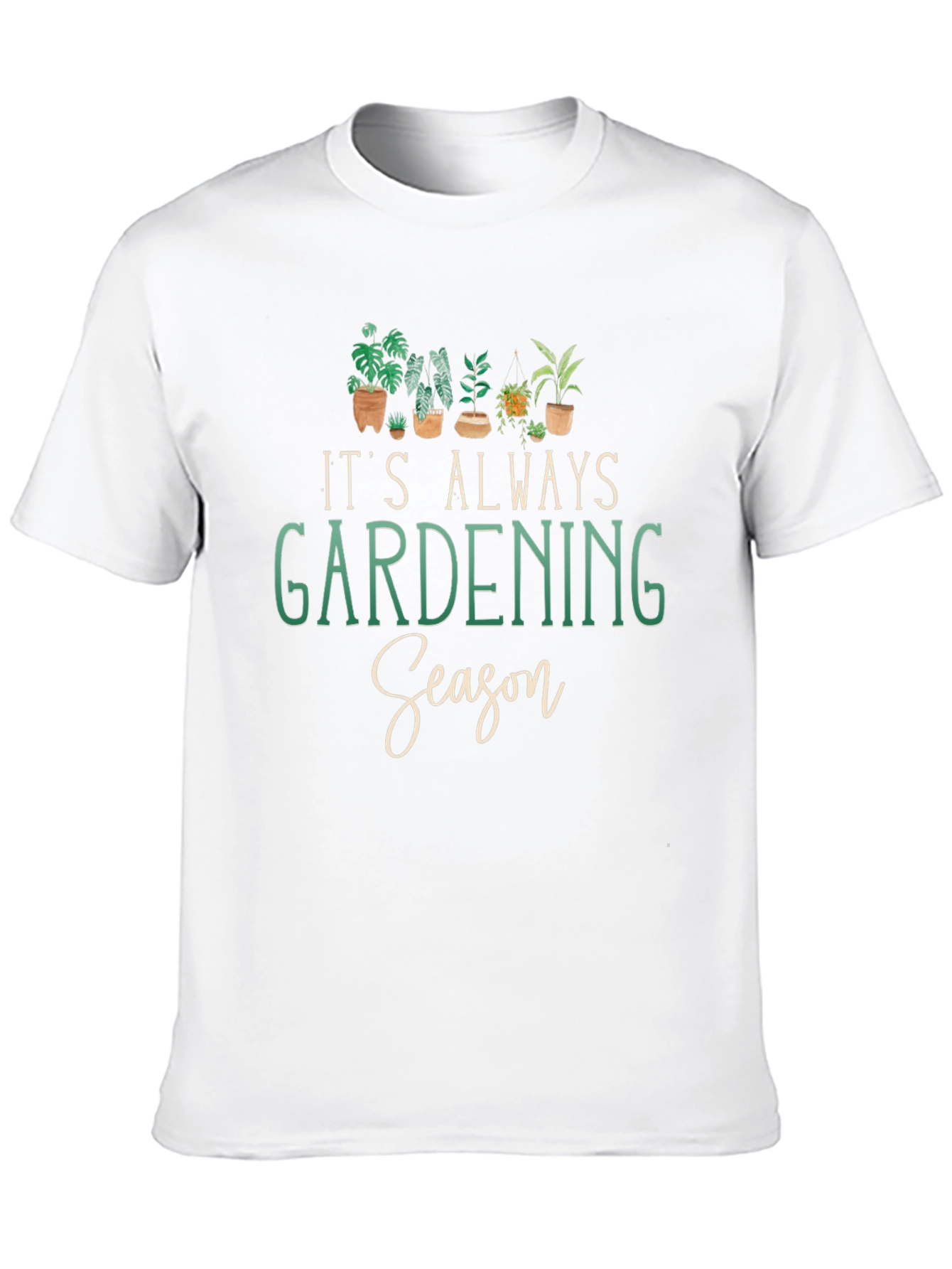 Black Gardening Season T-Shirt - Plant Lover Tee view 10