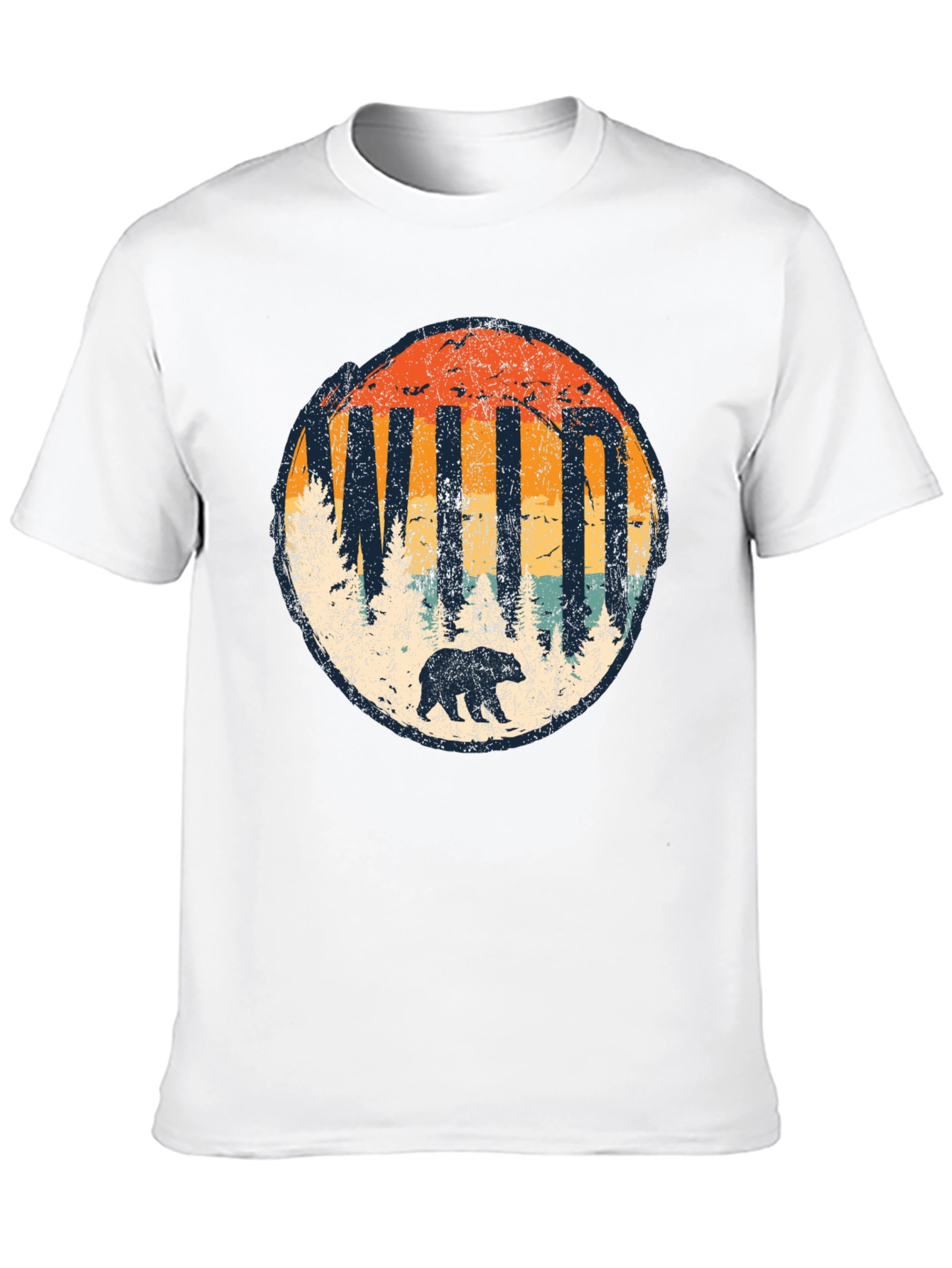 Black Wild Bear Graphic Tee - Nature Inspired Unisex Shirt view 10