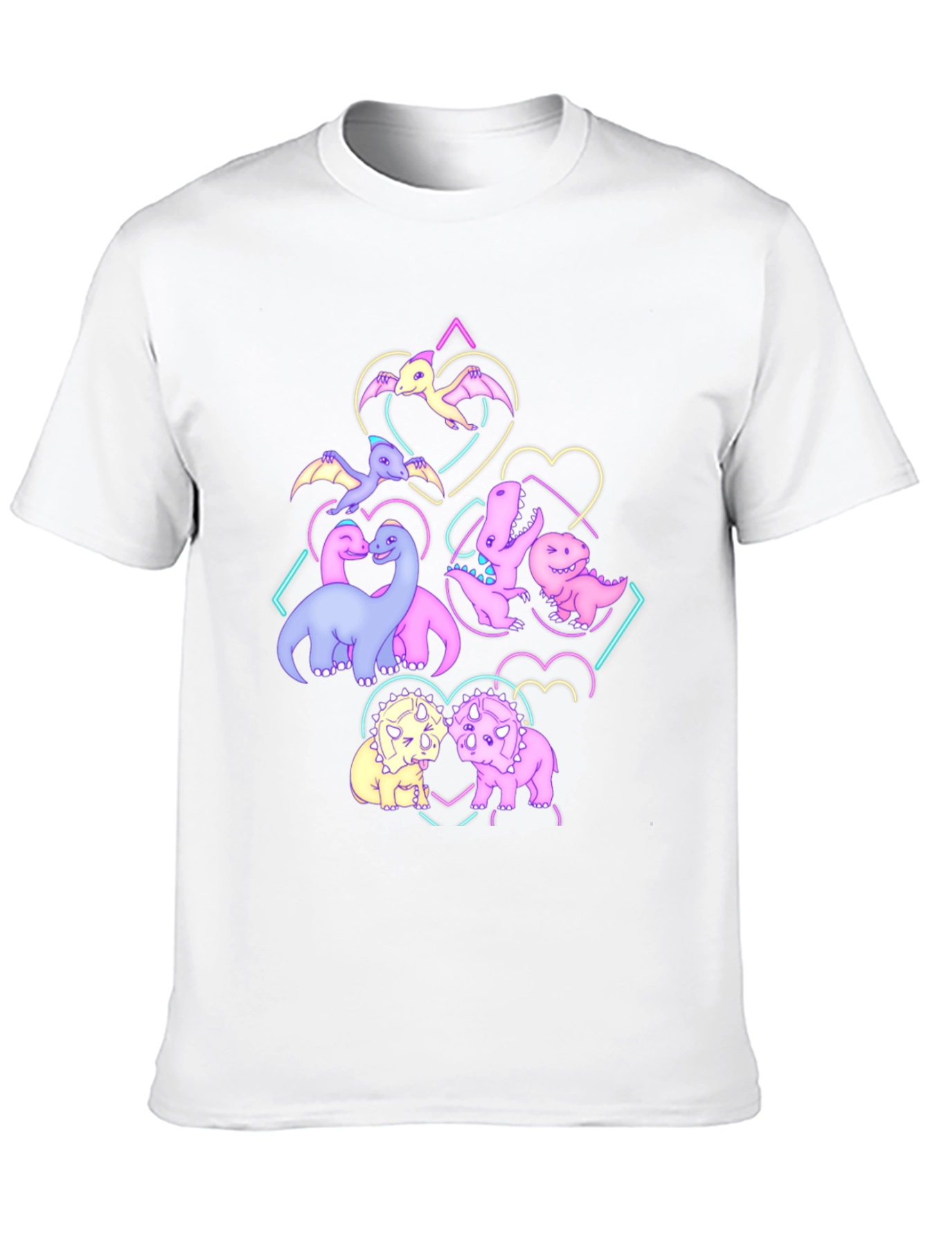 Black Dino Love T-Shirt - Cute Dinosaur Graphic Tee view 10