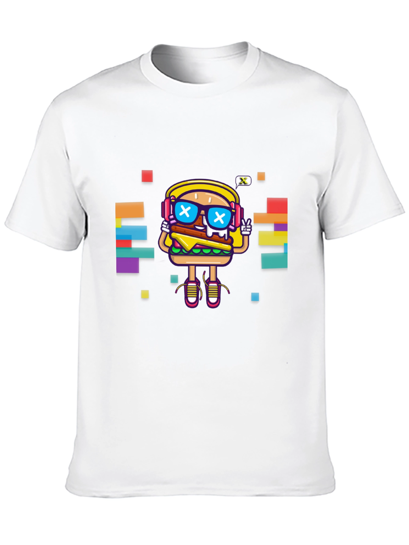 Black Cool Burger Graphic Tee - Unisex view 10