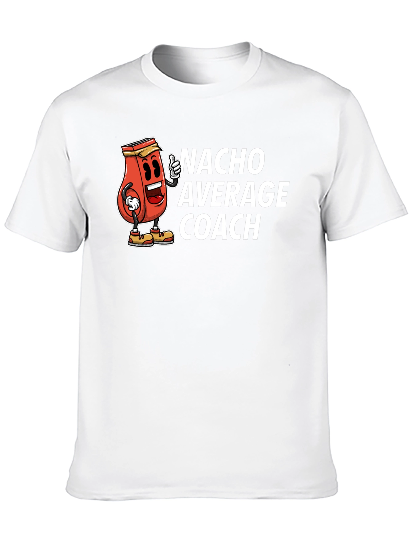 Black Nacho Average Coach Funny T-Shirt view 10