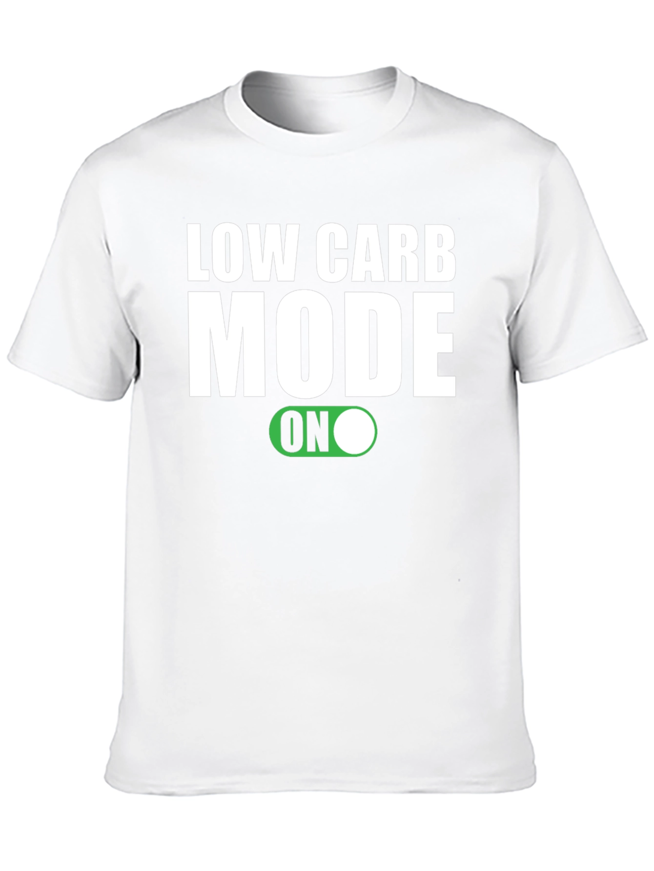 Low Carb Mode ON Black T-Shirt - 10
