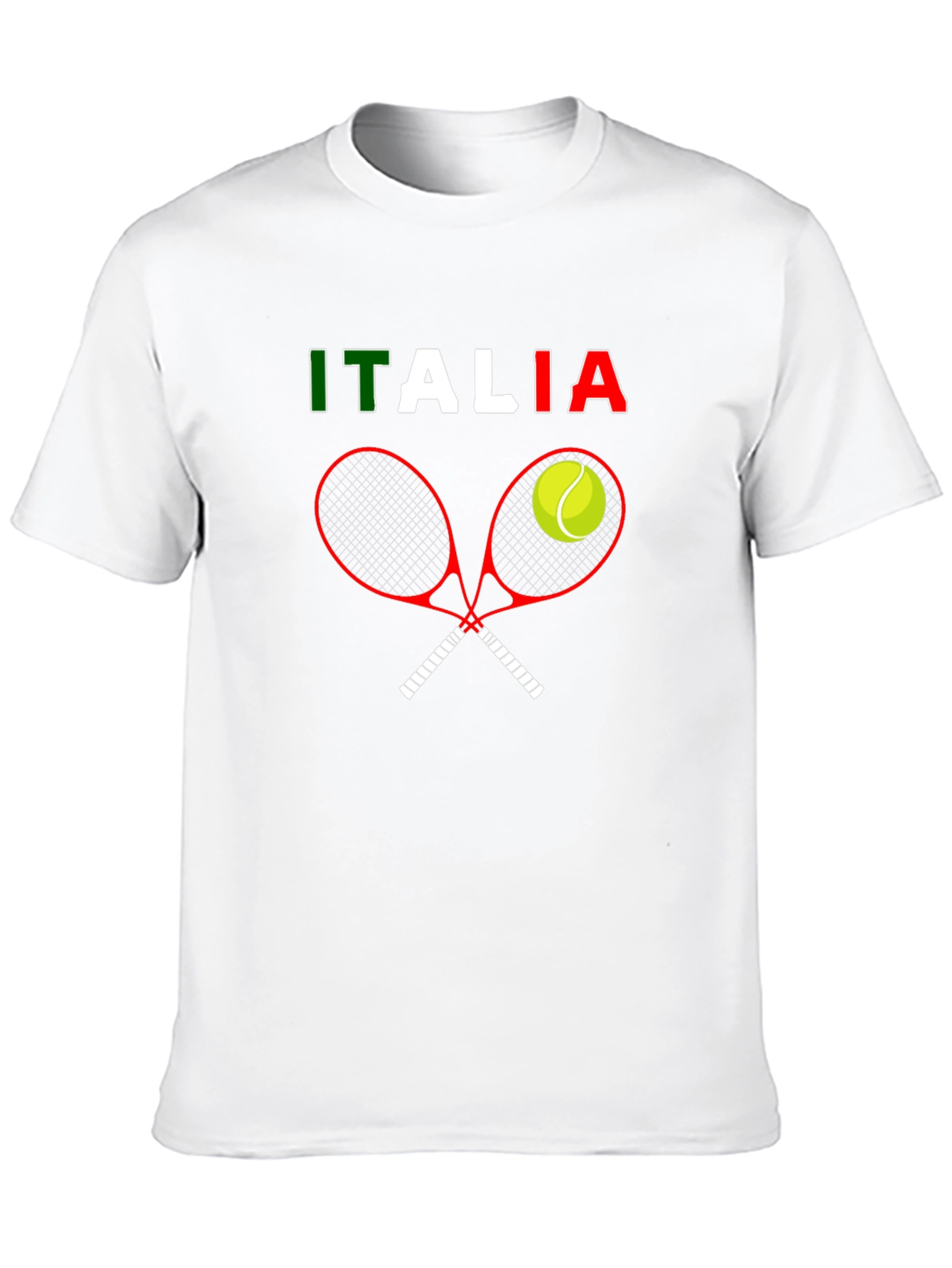 Italia Tennis T-Shirt - Fun Graphic Tee - 10