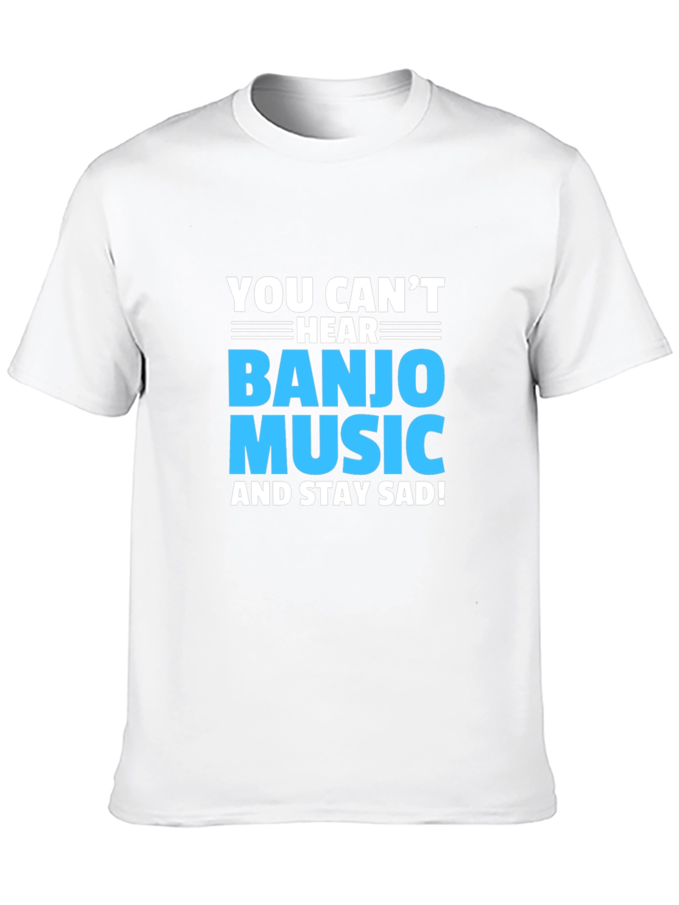 Black Banjo Music T-Shirt: Stay Happy view 10
