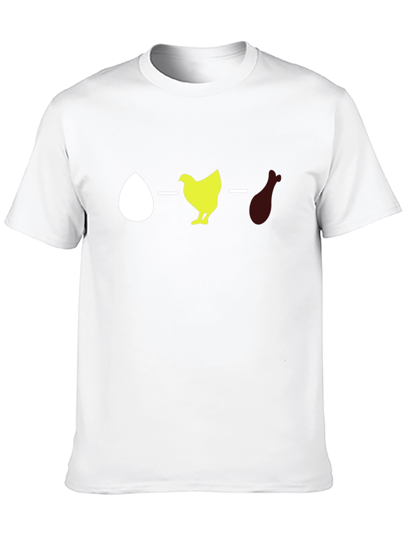 Black Egg, Chicken, Leg Evolution Graphic Tee view 10