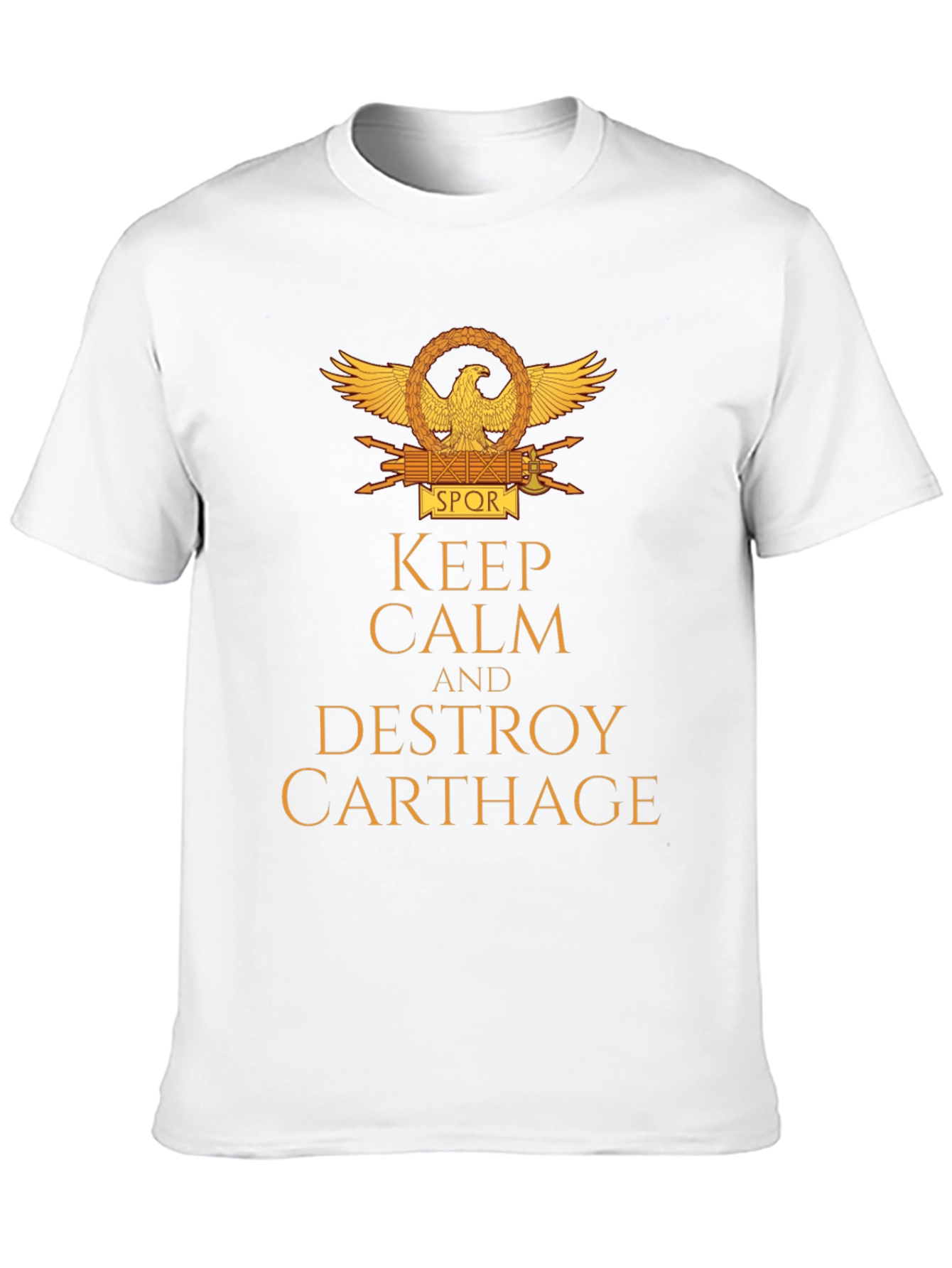 Black Keep Calm & Destroy Carthage T-Shirt view 10