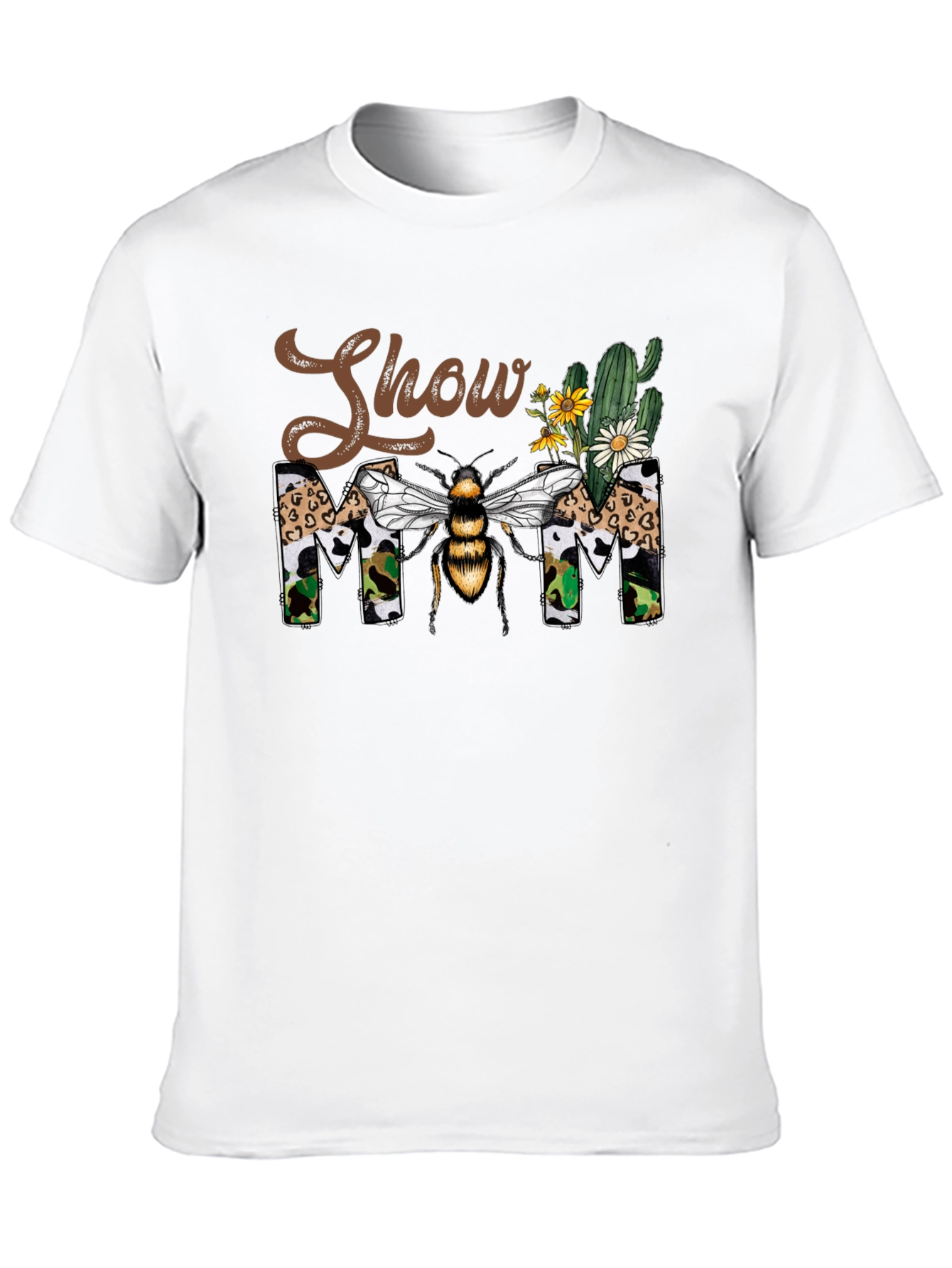Black Show Mom Bee Graphic T-Shirt view 10