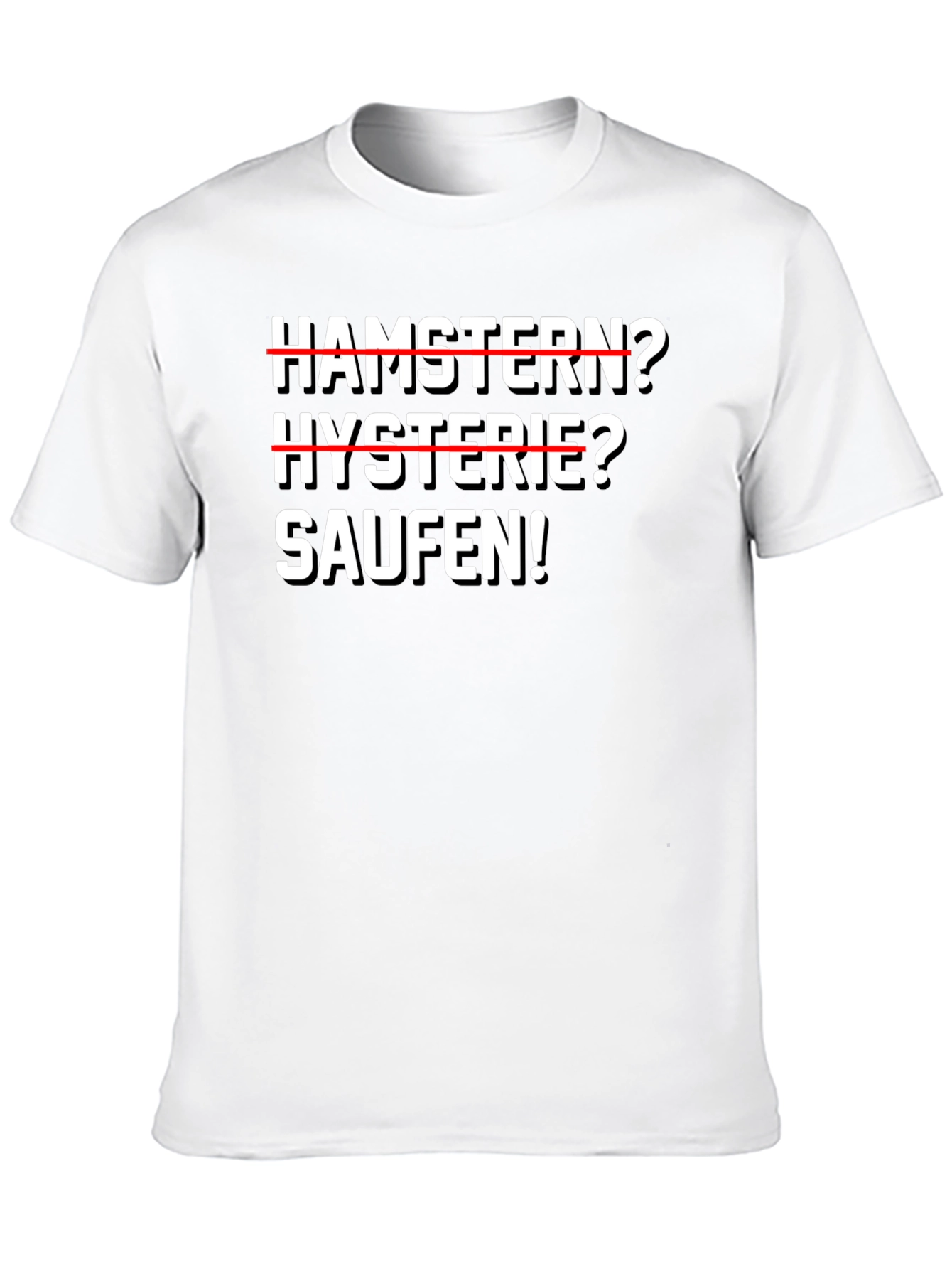 Black Hamstern? Hysterie? Saufen! Black T-Shirt view 10