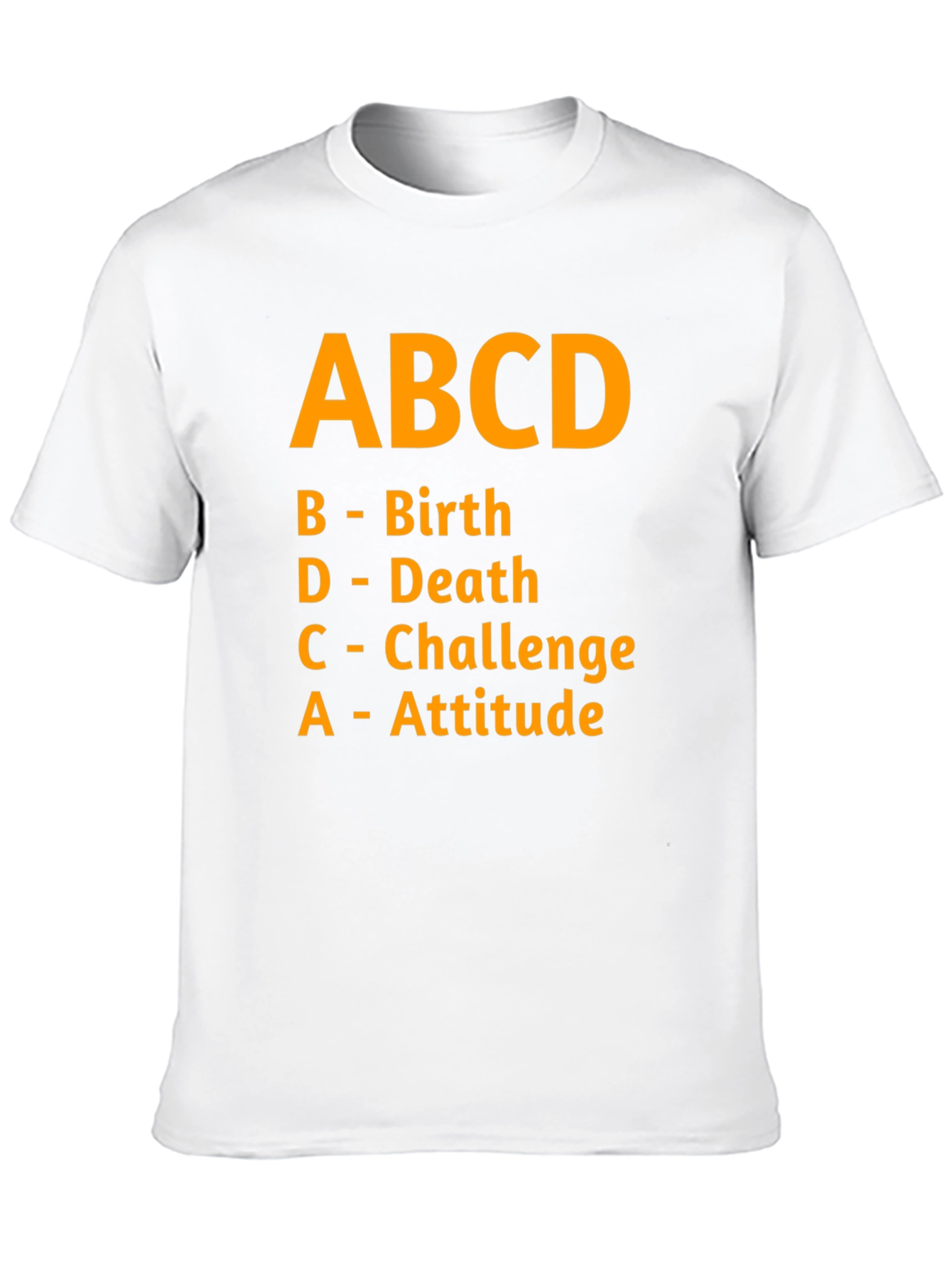 Black ABCD: Birth Death Challenge Attitude Graphic Tee view 10