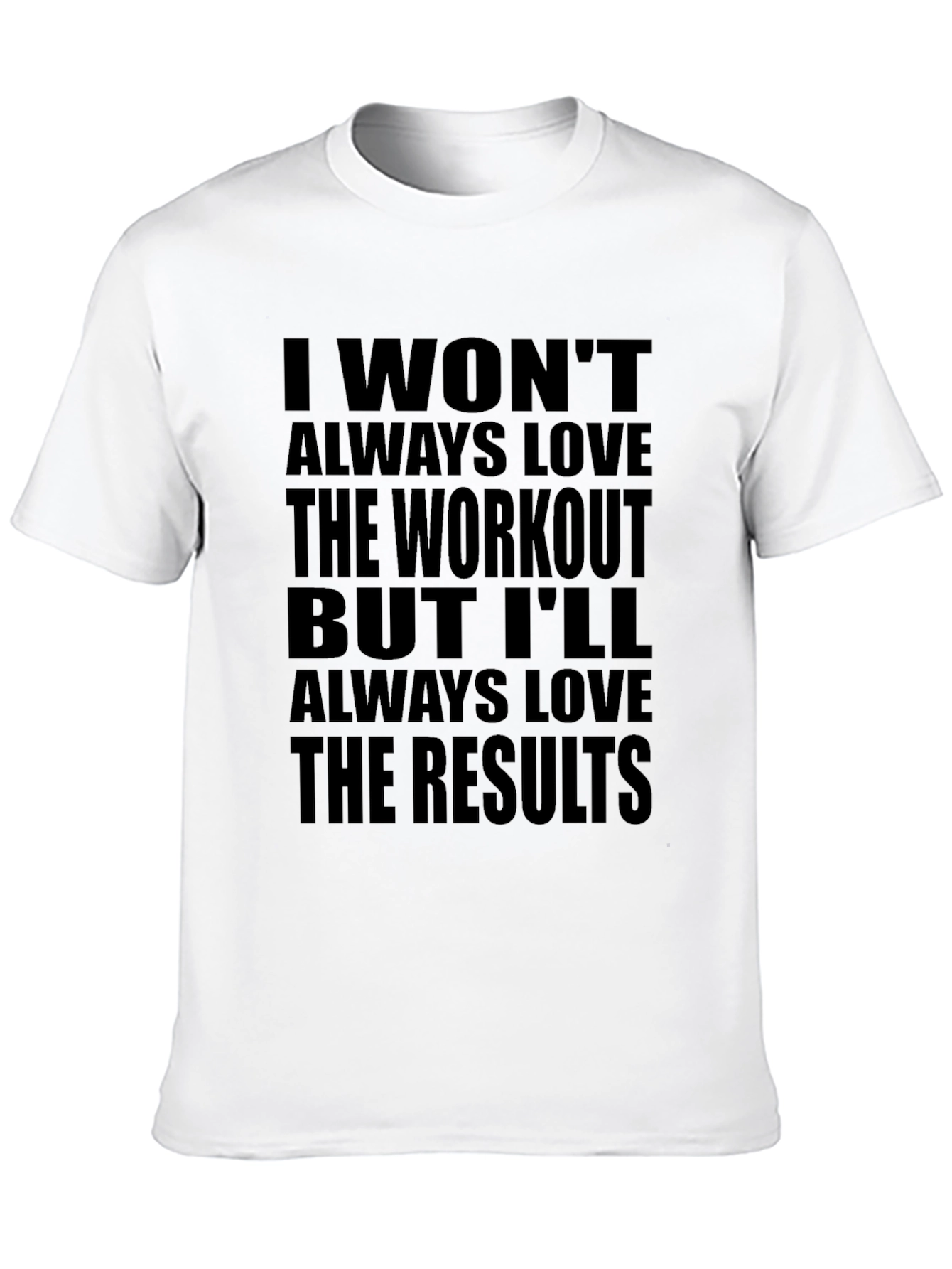 Black Workout Motivation T-Shirt - Love the Results! view 10