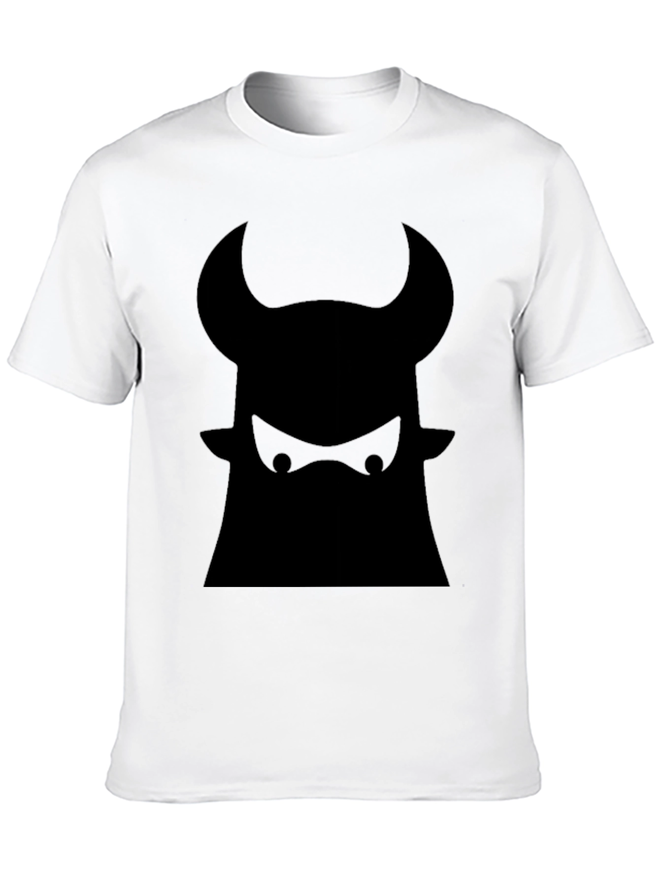 Black Bull Graphic Tee - Bold Black Cotton T-Shirt view 10