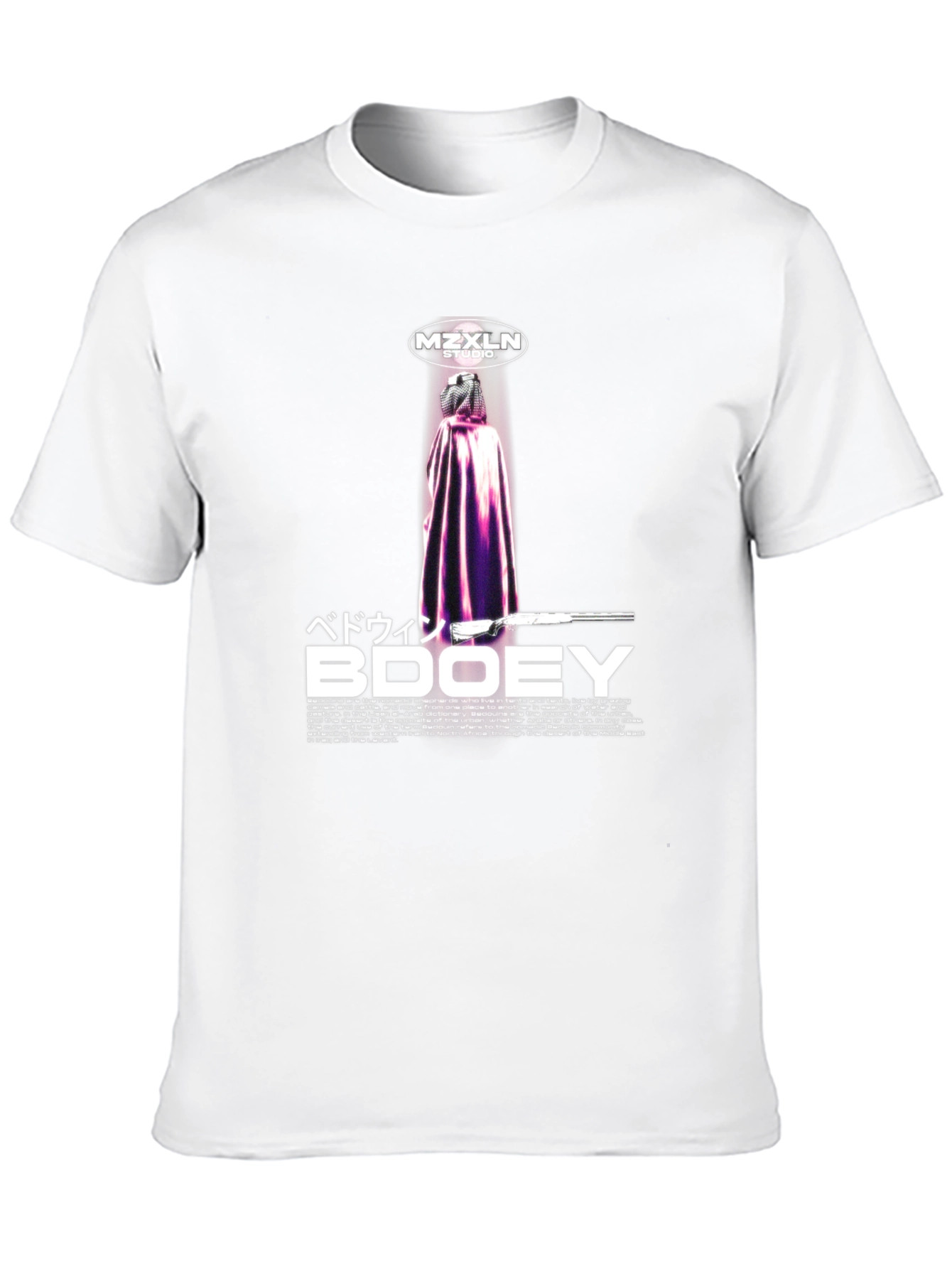 Black MZXLN Studio Bedouin BDOOEY Black Tee view 10