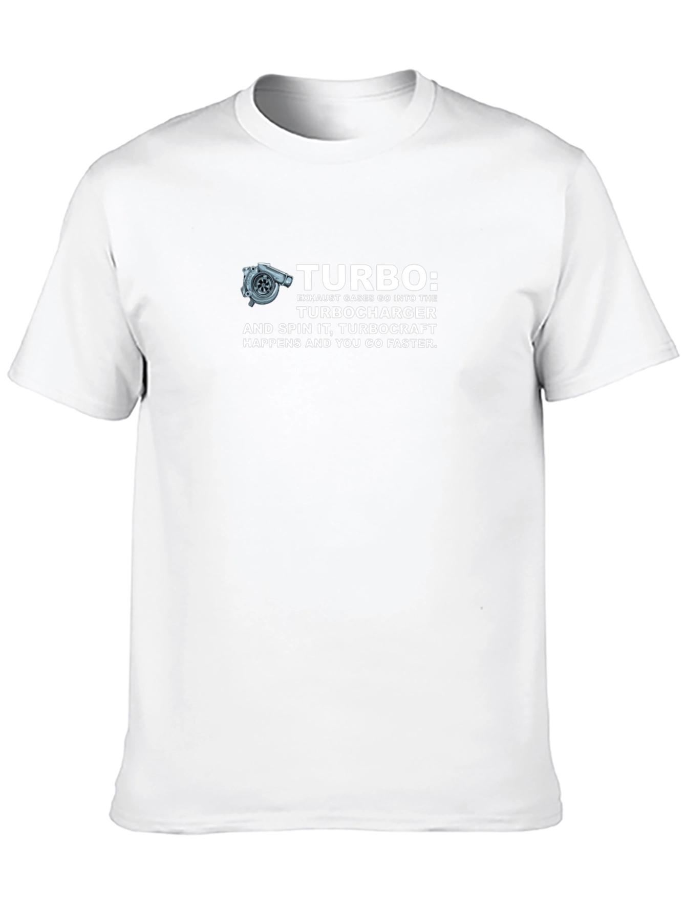 Black Turbocharger Humor T-Shirt: TurboCraft Happens view 10