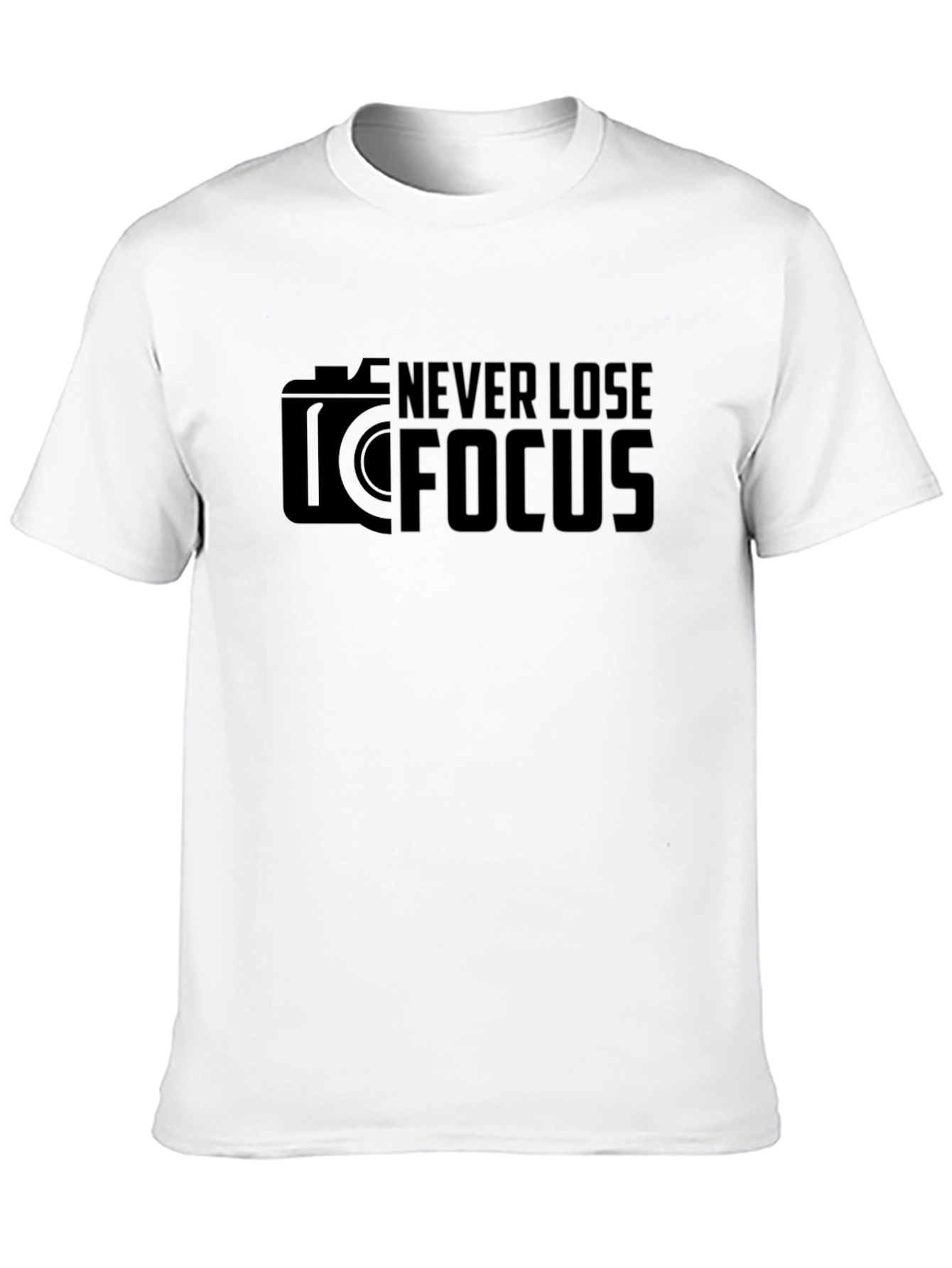 Black Never Lose Focus Graphic Tee view 10