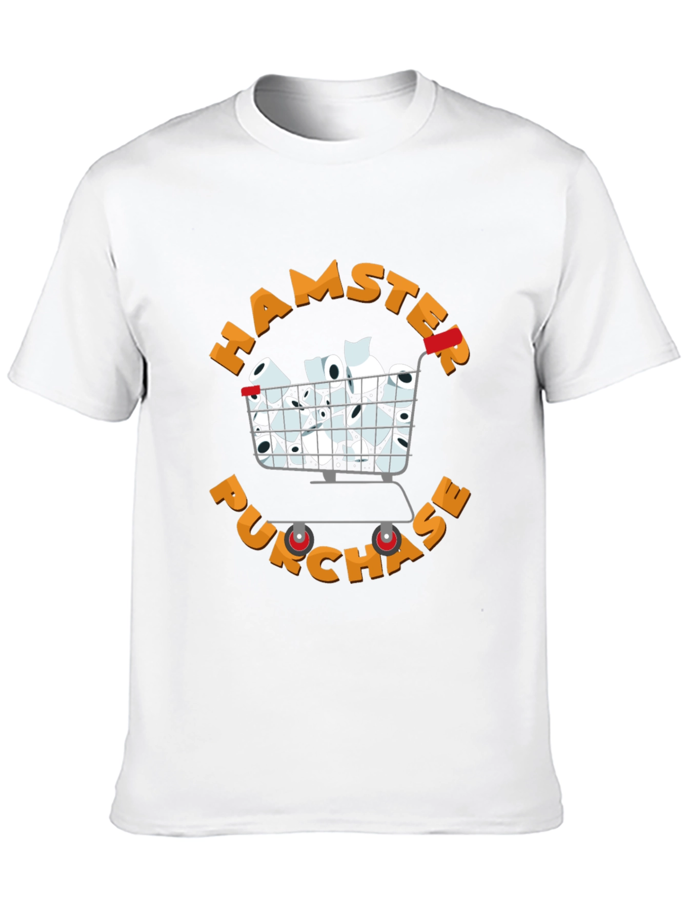 Black Hamster Purchase Toilet Paper Cart T-Shirt view 10