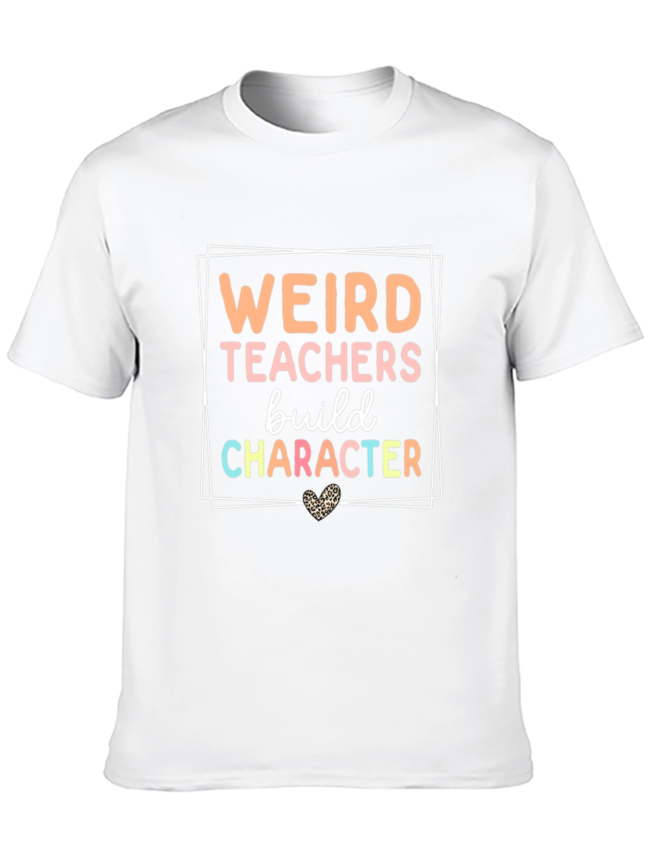 Black Weird Teachers Build Character Graphic Tee view 10