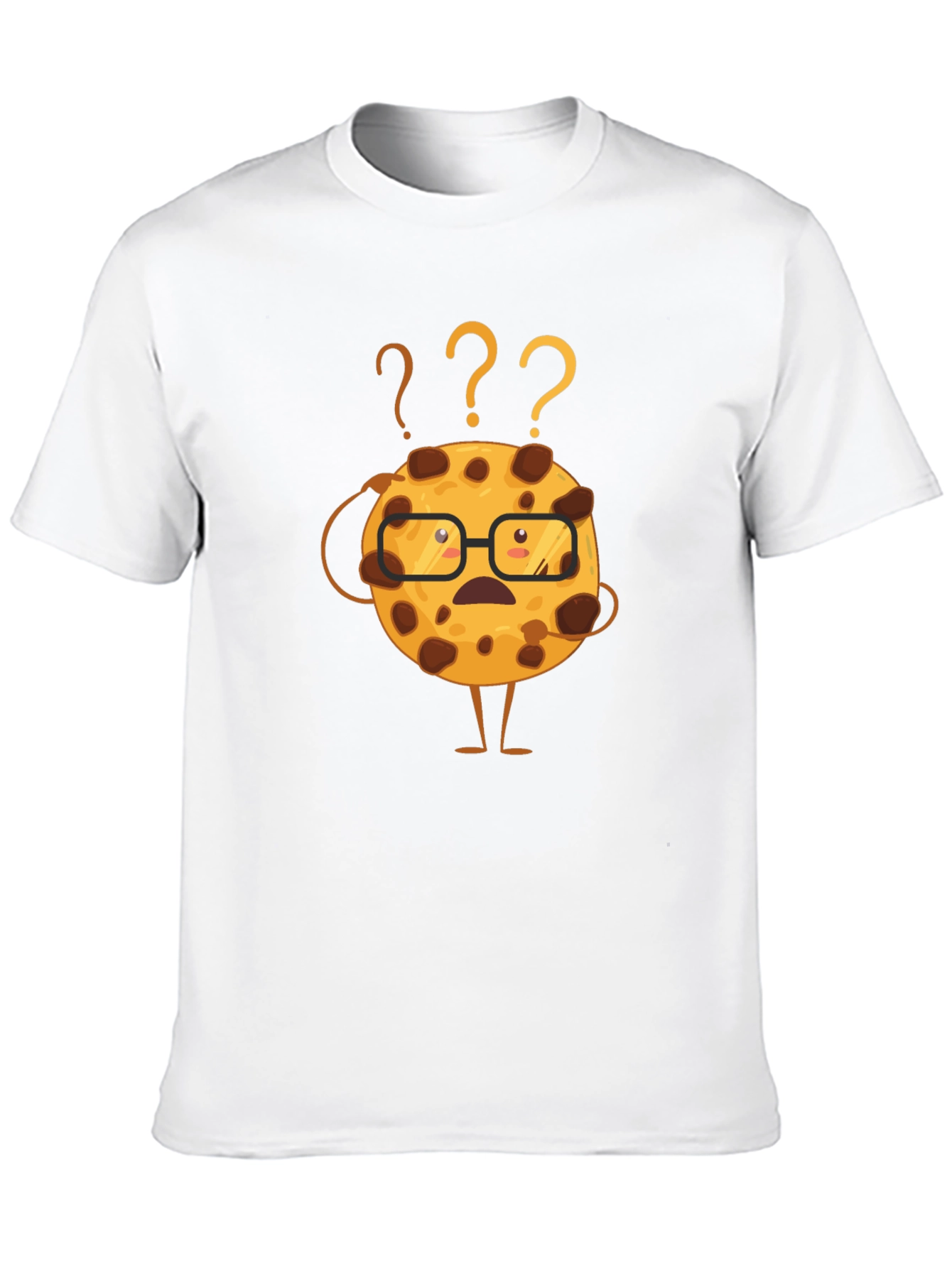 Black Confused Cookie Graphic Tee - Fun Casual Wear view 10