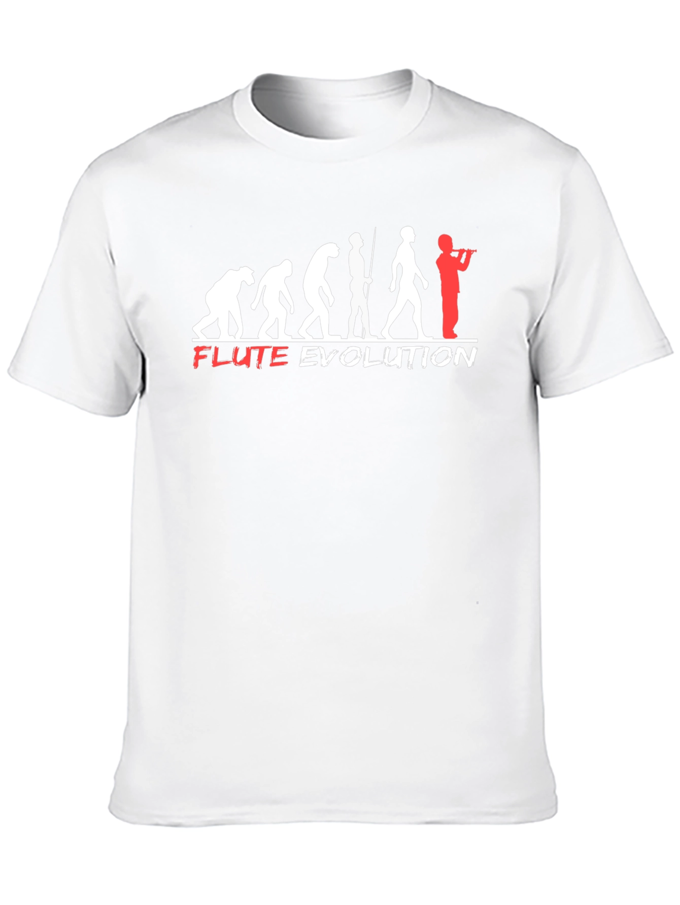 Black Flute Evolution T-Shirt - Funny Music Tee view 10