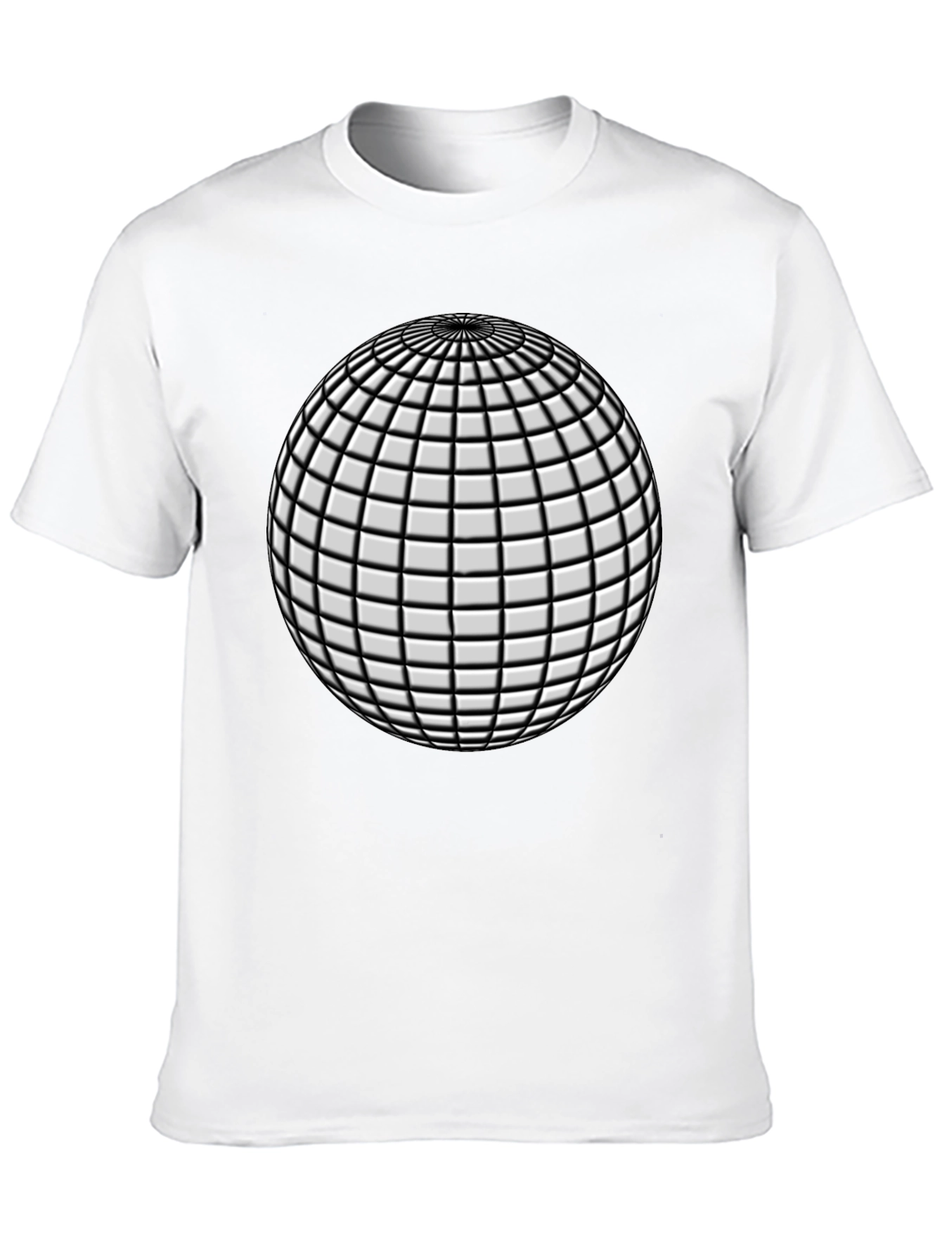 Black Geometric Sphere Graphic T-Shirt - Modern Design view 10