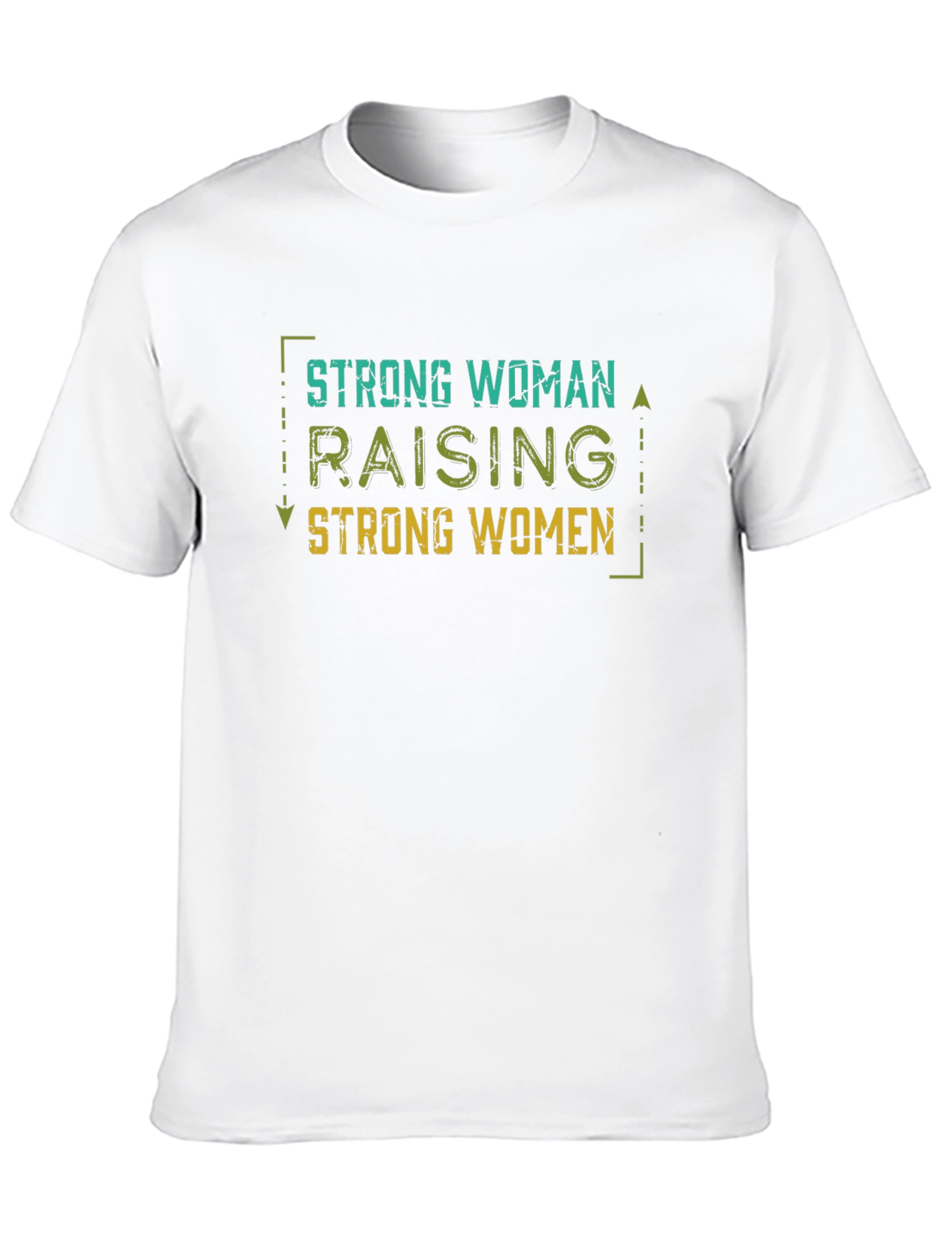 Black Strong Woman Raising Strong Women Tee view 10