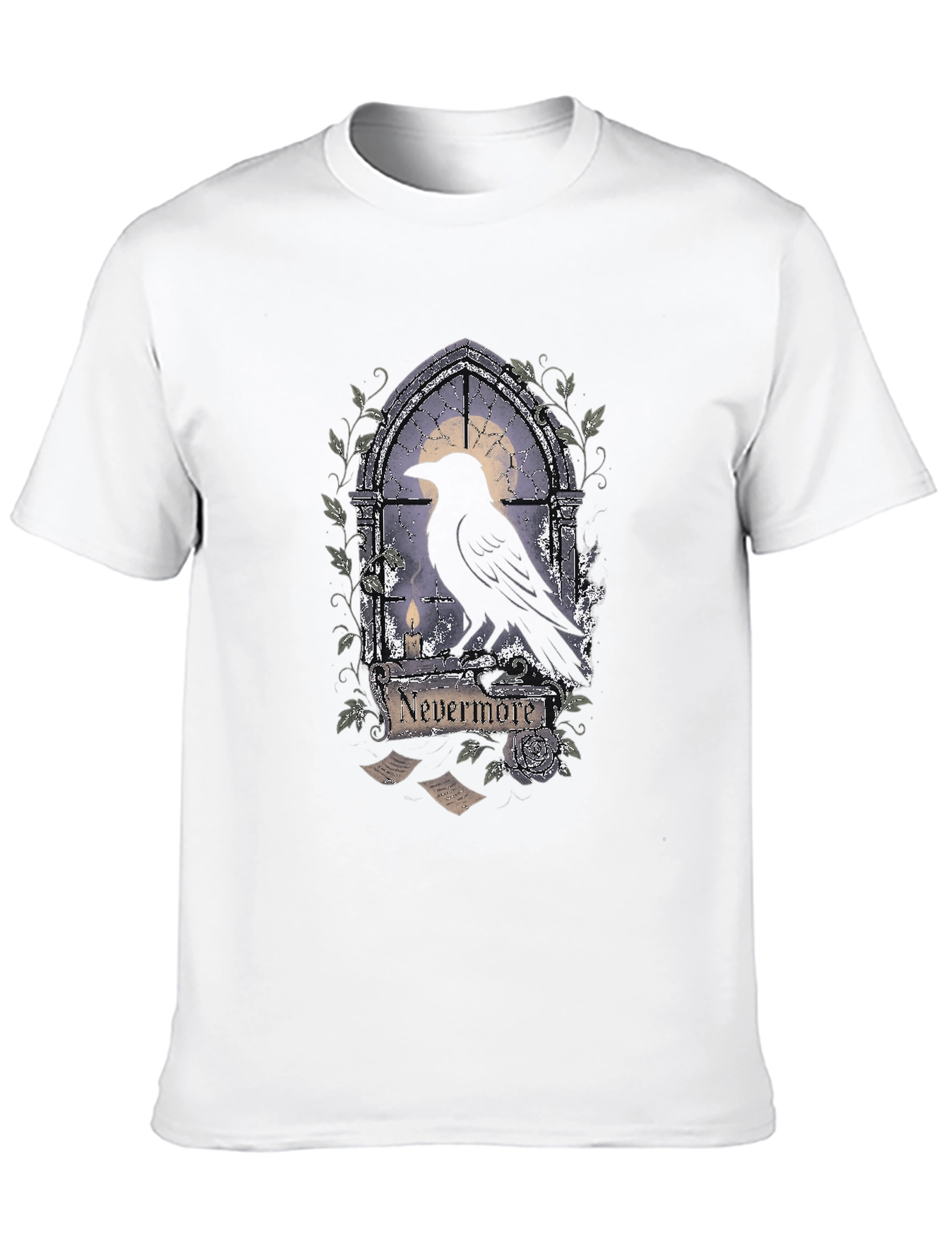 Black Nevermore Raven Gothic T-Shirt view 10