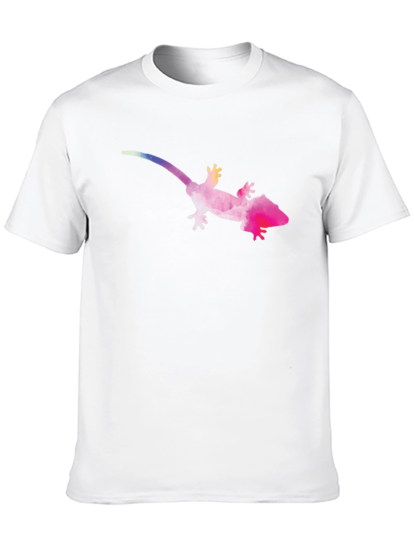 Black Watercolor Gecko Graphic Tee - Black view 10