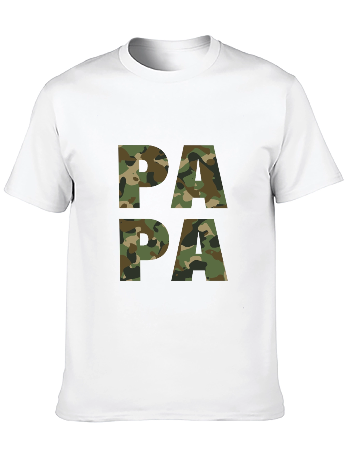 Black Camo Papa T-Shirt - Military Father's Day Tee view 10