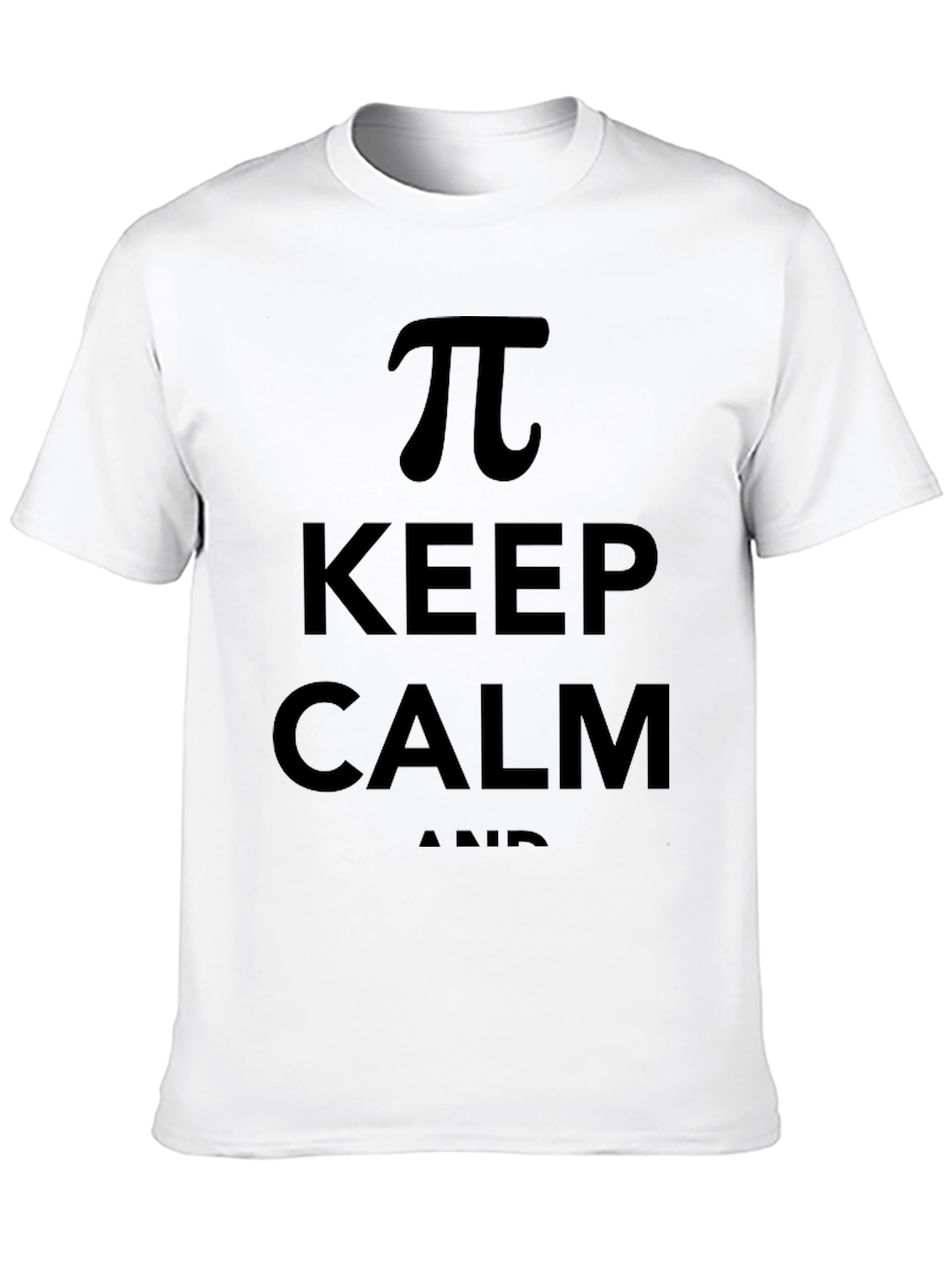 Black Keep Calm and Pi Funny Math T-Shirt view 10