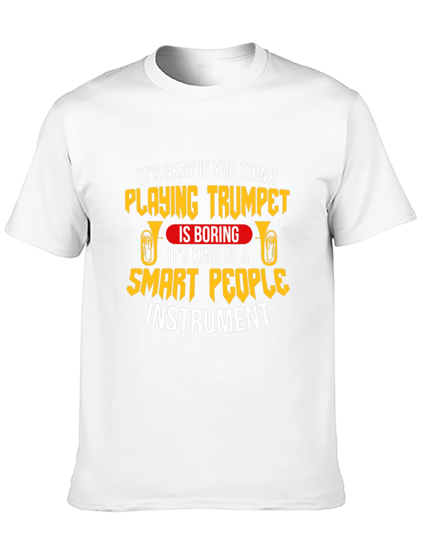 Black Trumpet Player Smart People Instrument T-Shirt view 10