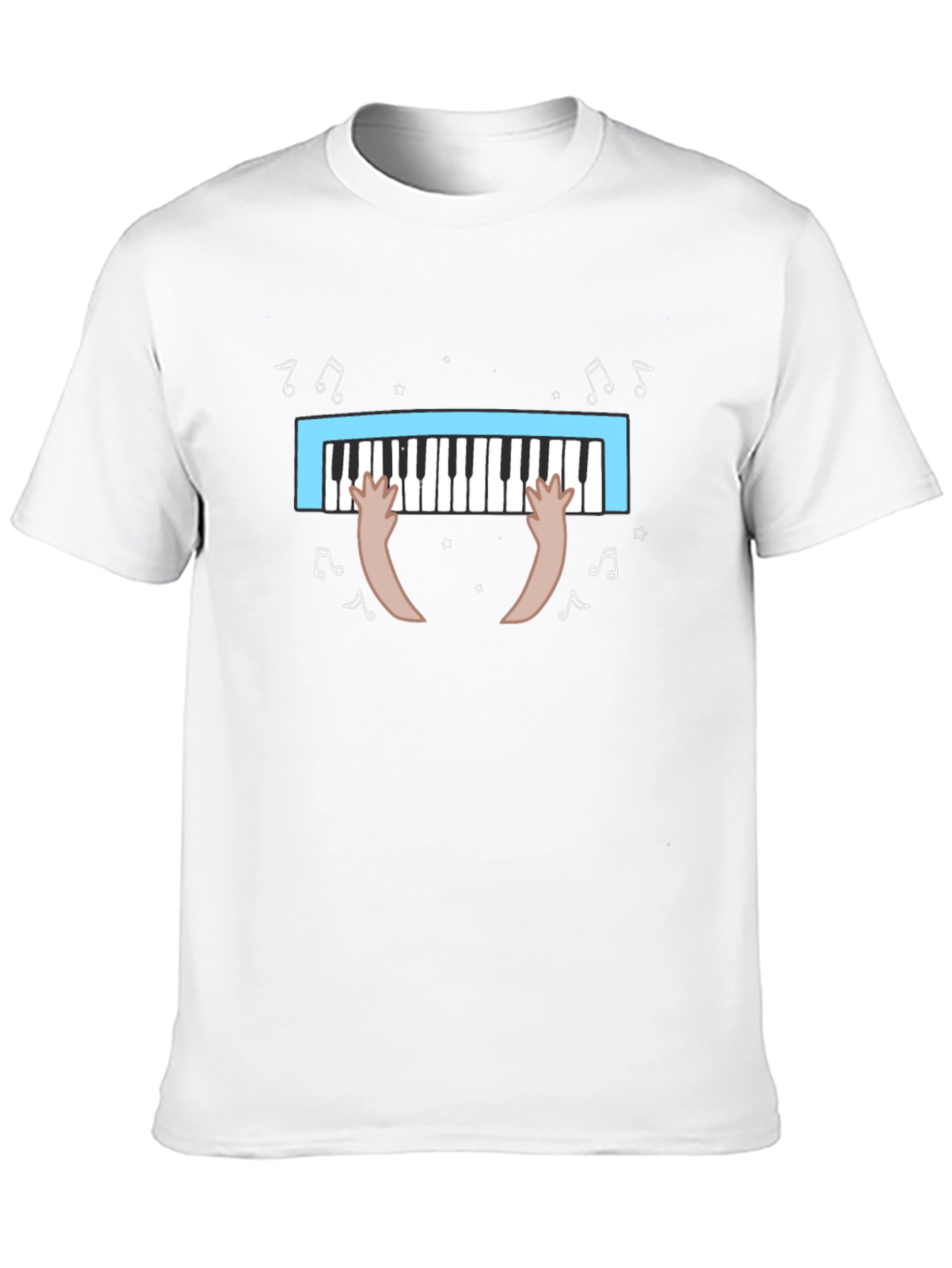 Black Musical Piano T-Shirt view 10