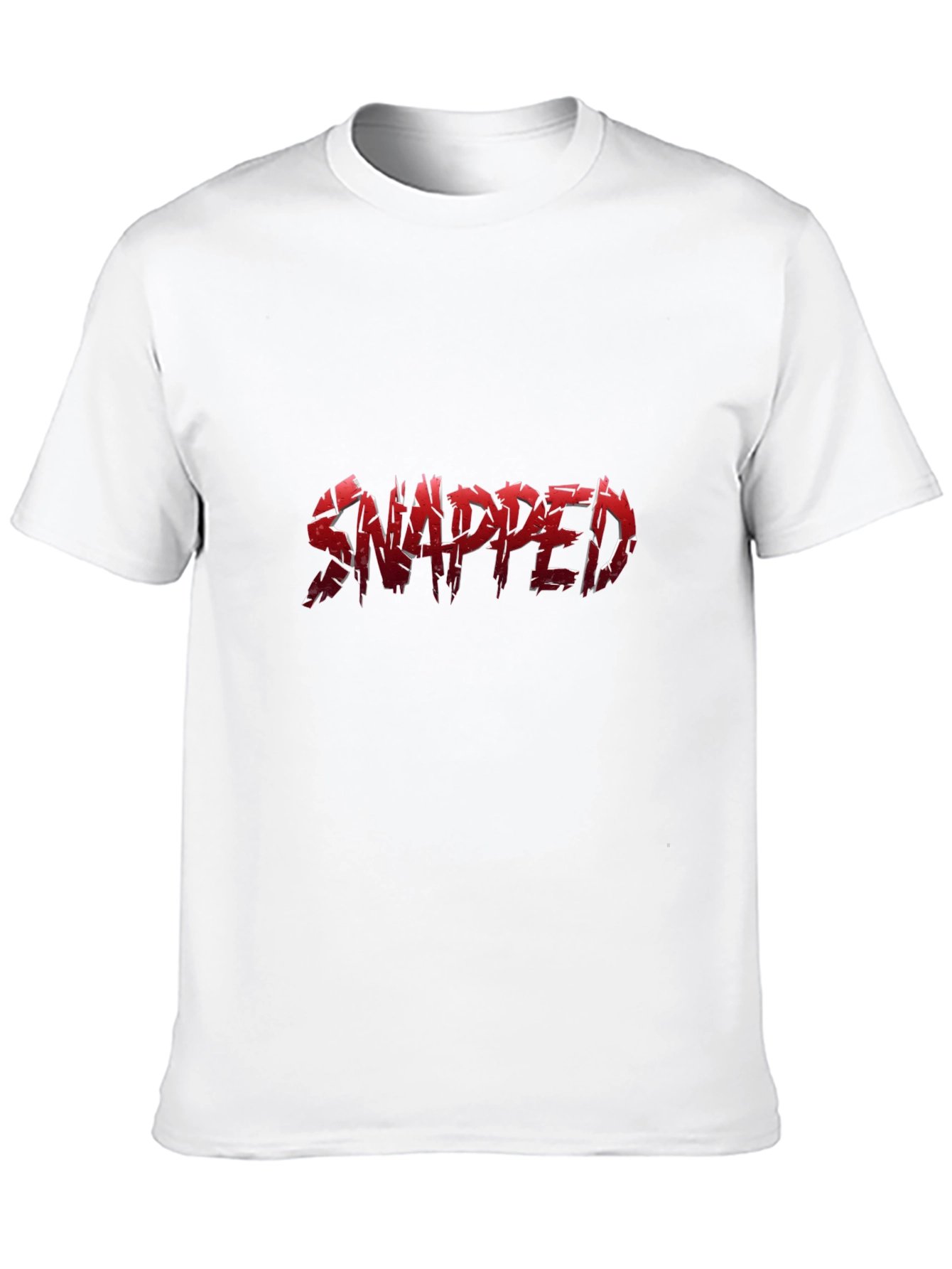 Black Snapped Red Graphic Print Black T-Shirt view 10