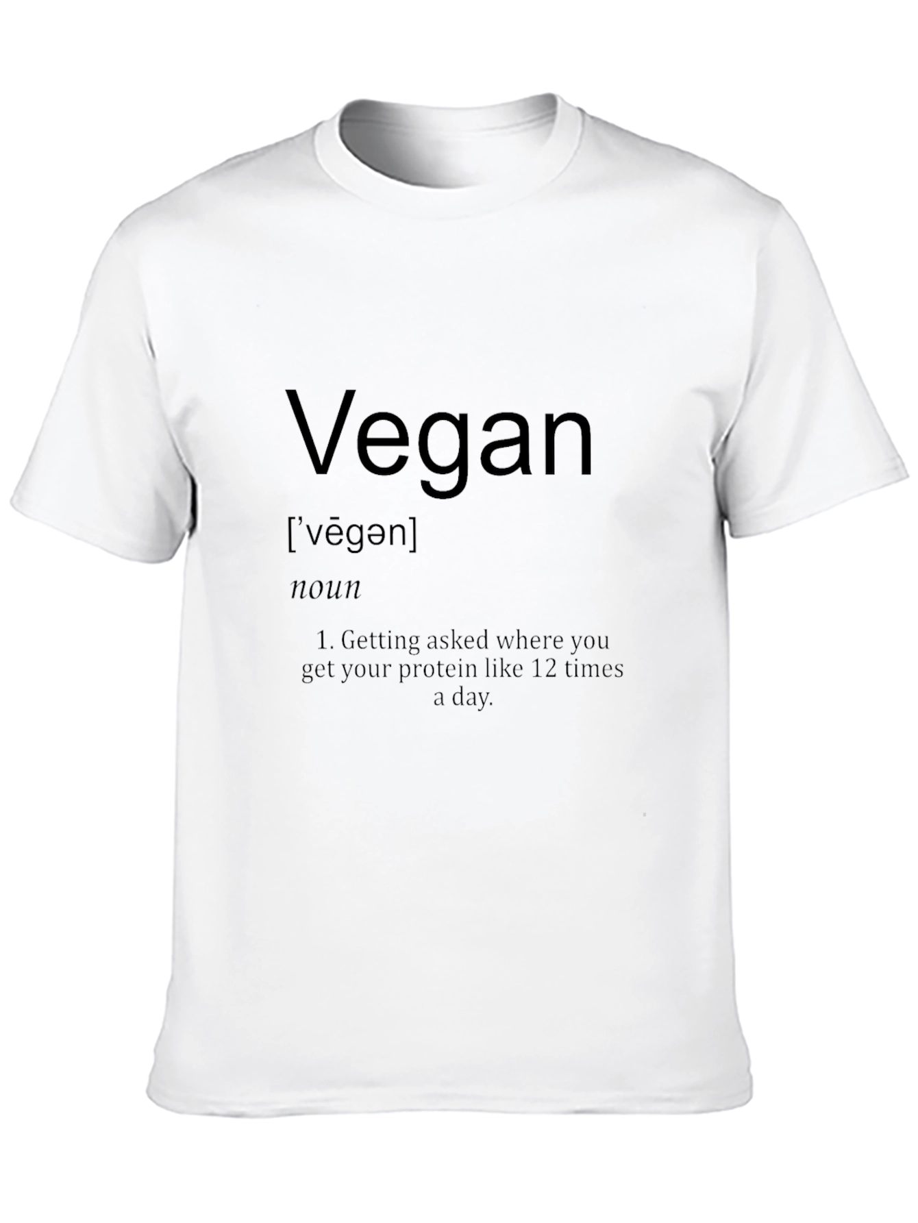 Black Vegan Definition T-Shirt view 10