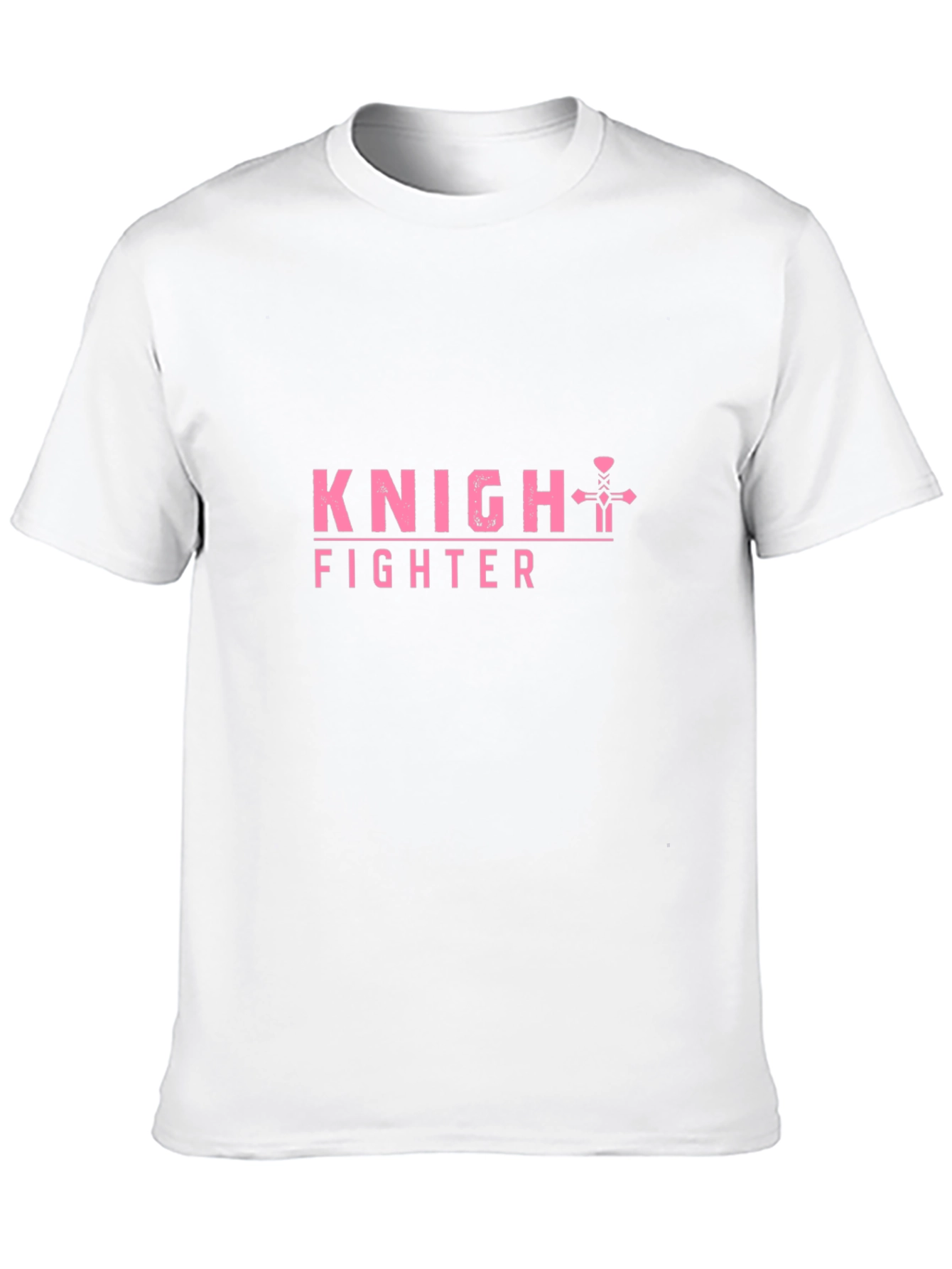 Black Knight Fighter Graphic T-Shirt - Pink Print view 10