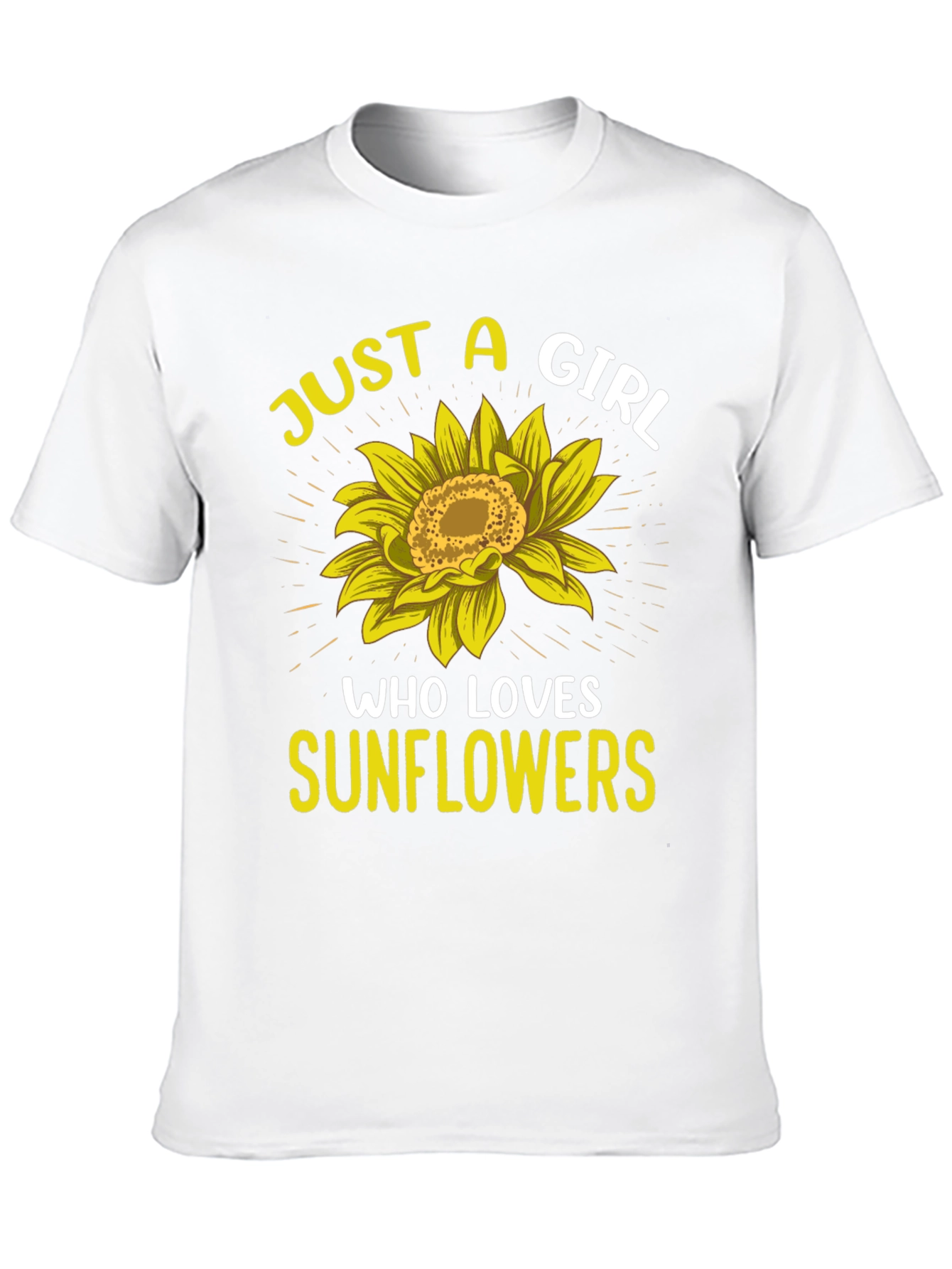 Black Sunflower Lover Graphic T-Shirt - Just a Girl view 10