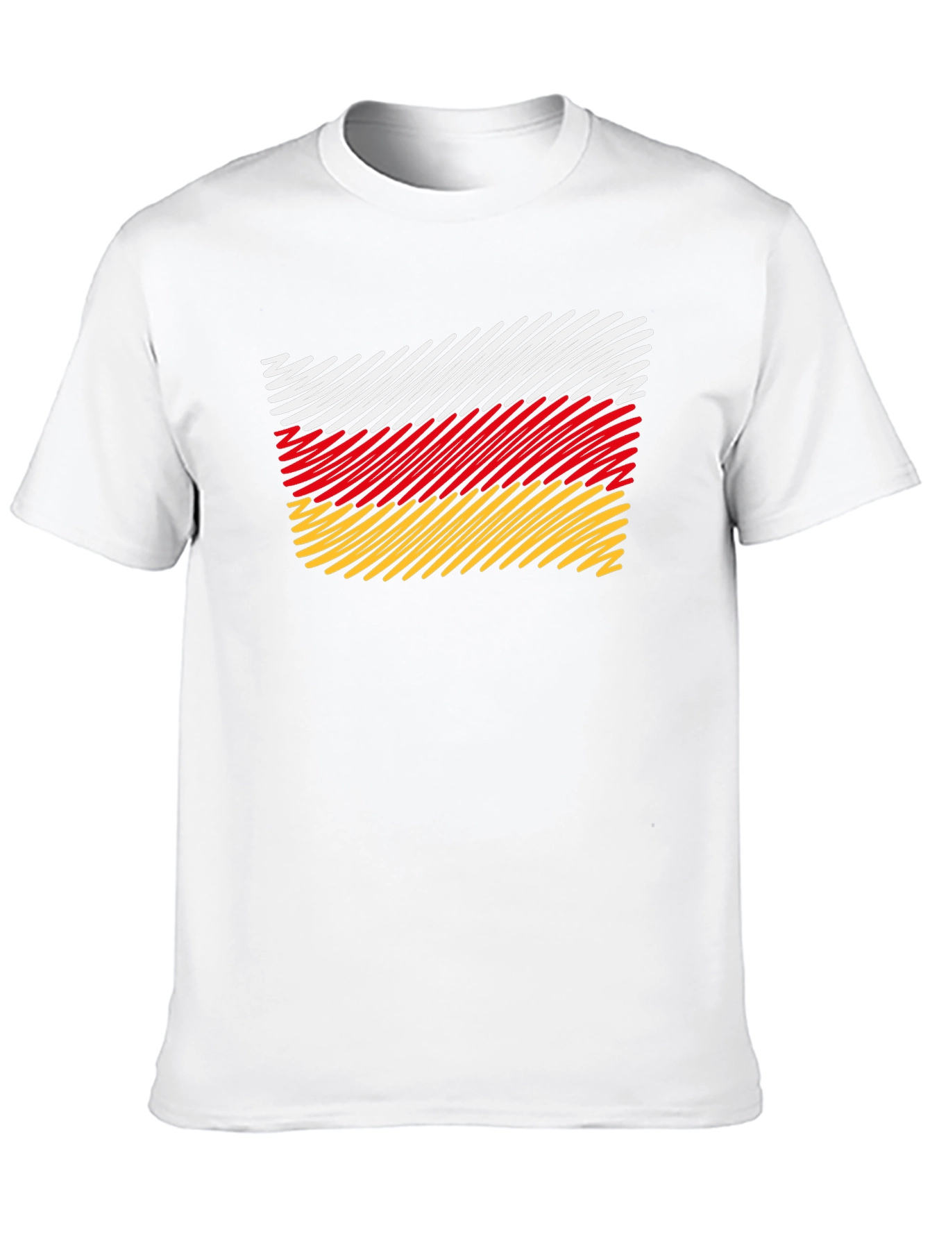 South Ossetia Flag Scribble T-Shirt - 10