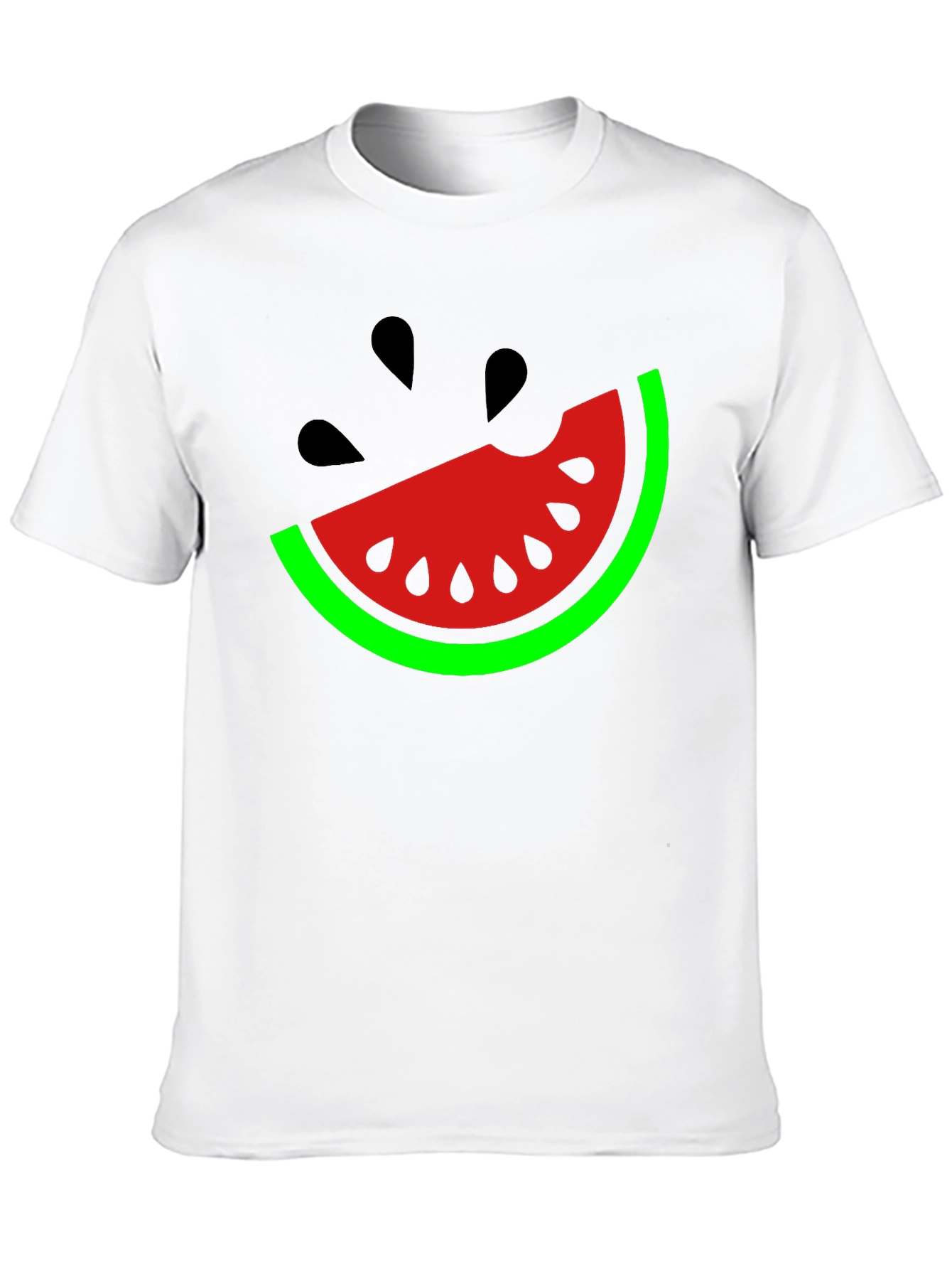 Black Watermelon Slice Graphic T-Shirt - Fun Summer Style view 10