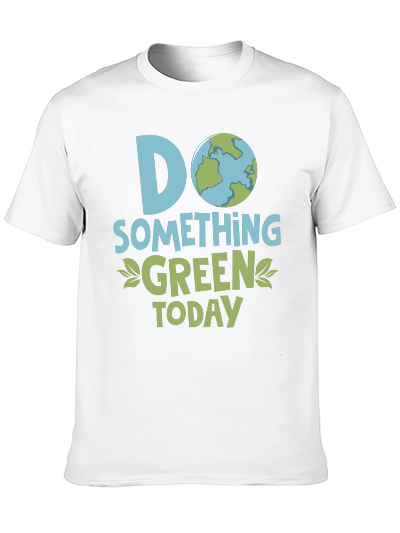 Black Eco-Friendly 'Do Something Green' Graphic T-Shirt view 10