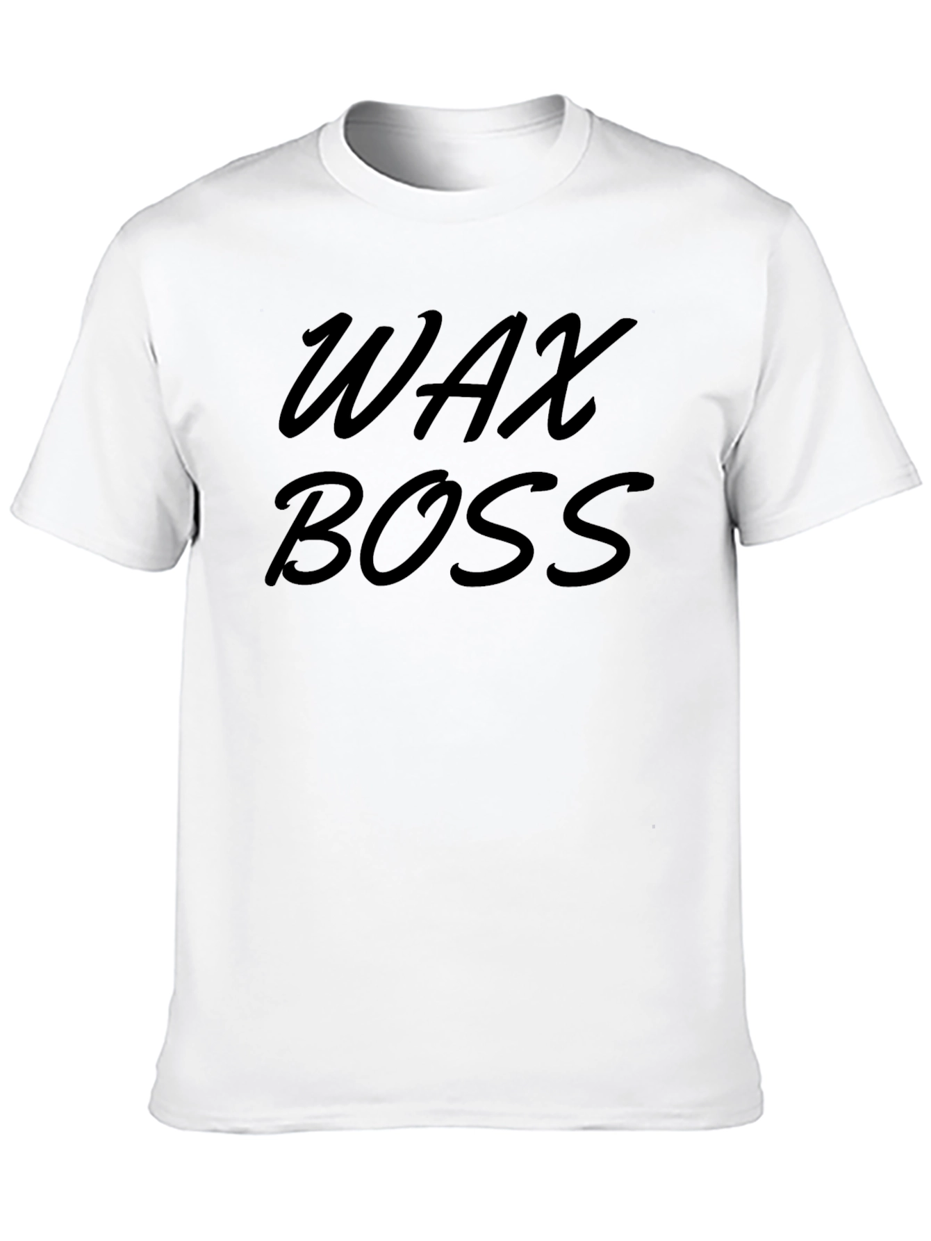 Black Wax Boss Men's Black T-Shirt view 10