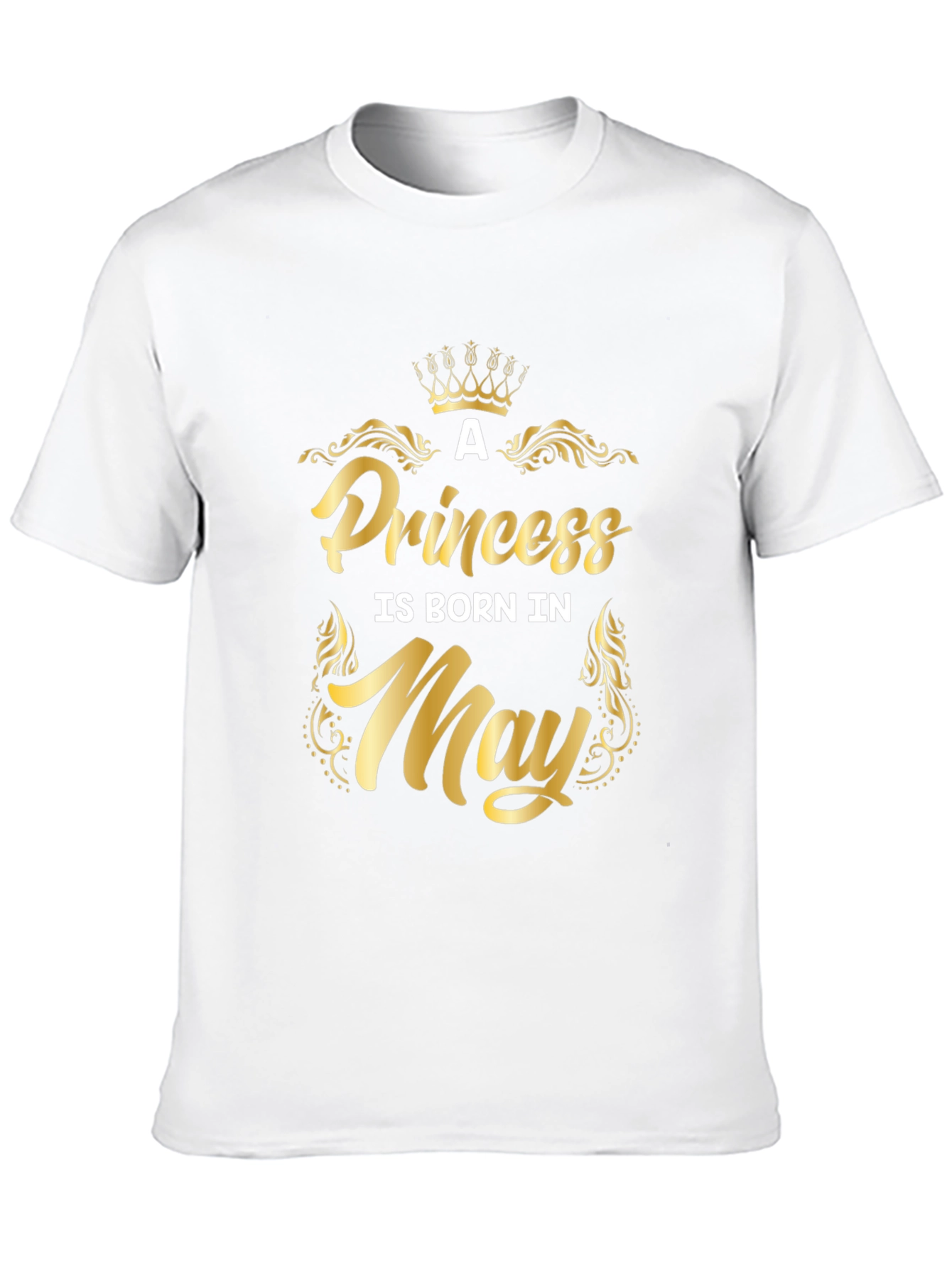 Black Princess Born in May - Birthday T-Shirt view 10