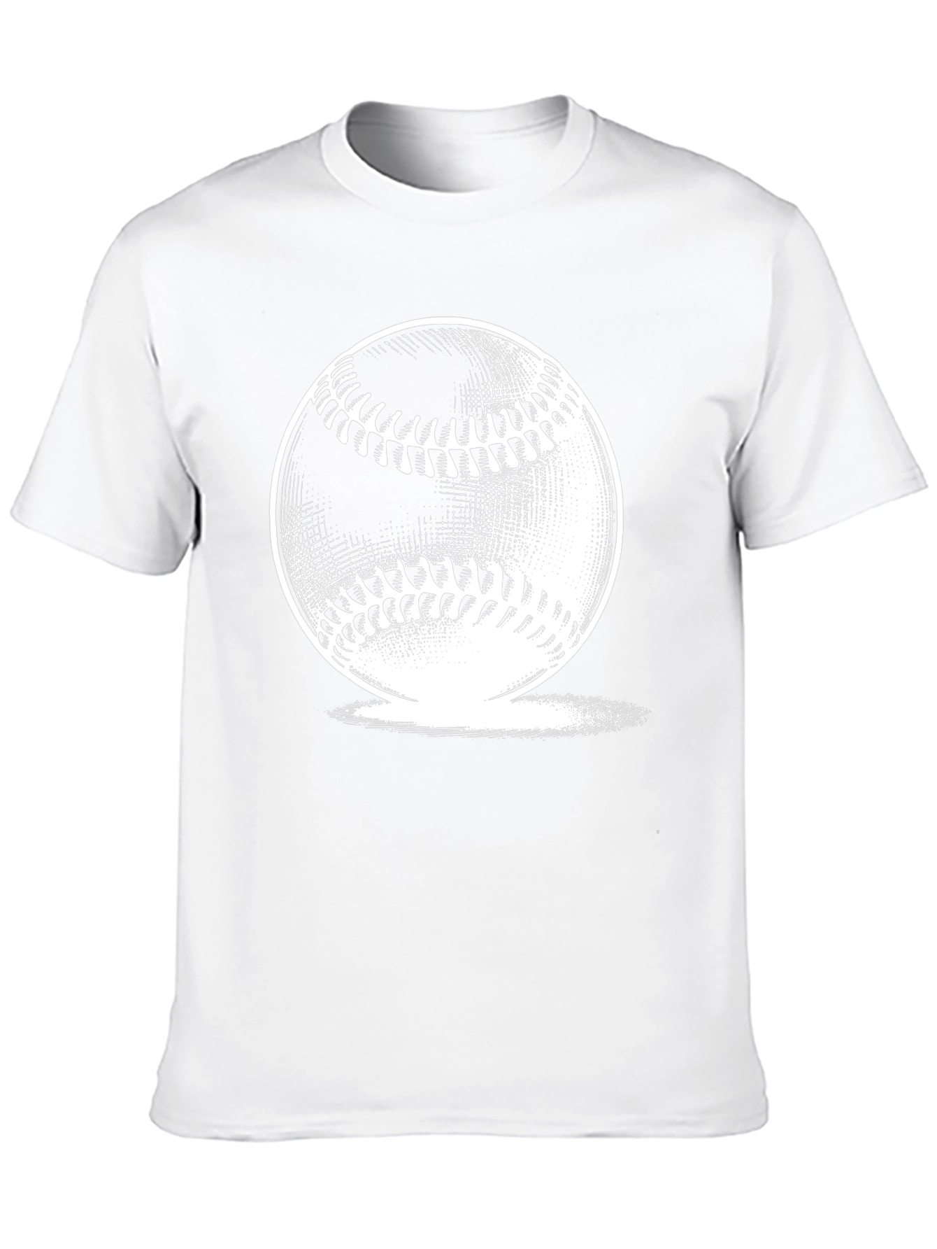 Black Baseball Graphic Print Black T-Shirt view 10